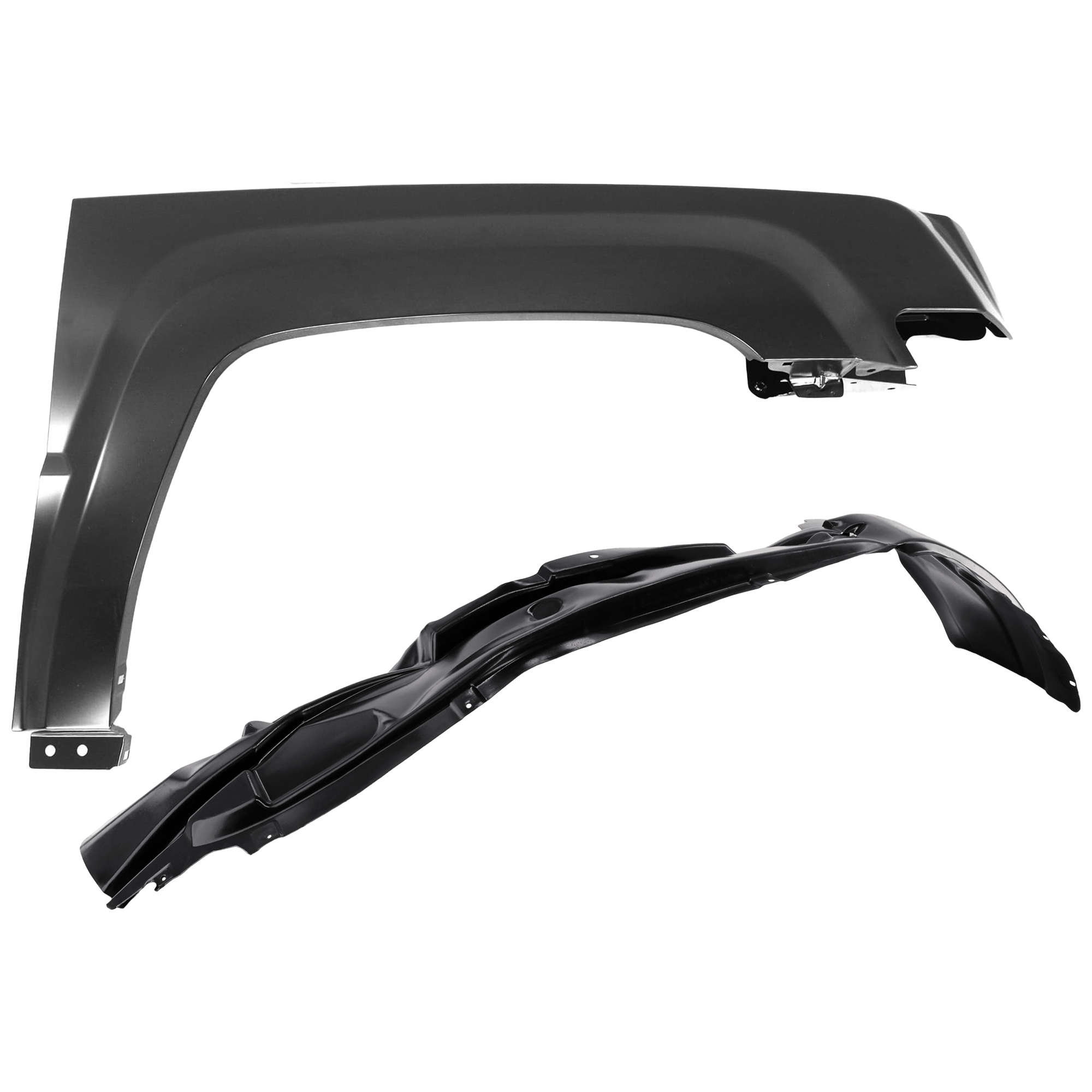 AM PATRIOT 07-10 FRONT FENDER RH Primed with Fender Liner SKU KIT 050926 AE346 Partslink CH1241261 CH1249134 OEM 5054316AB 5116244AF