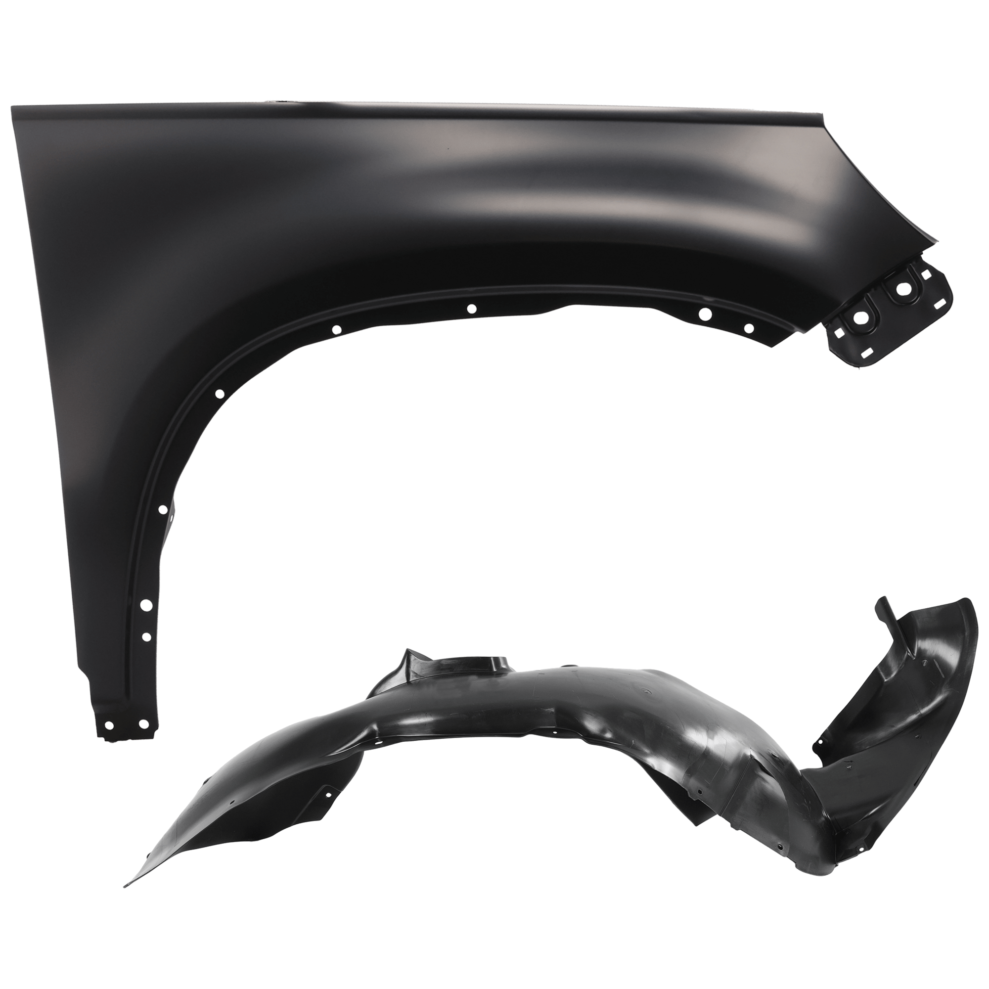 AM TIGUAN 09-17 TIGUAN LIMITED 17-18FRONT FENDER RH Primed with Fender Liner SKU KIT 050926 AE34 Partslink VW1241141 VW1249158 OEM 5N0821106A 5N0805912D PFM