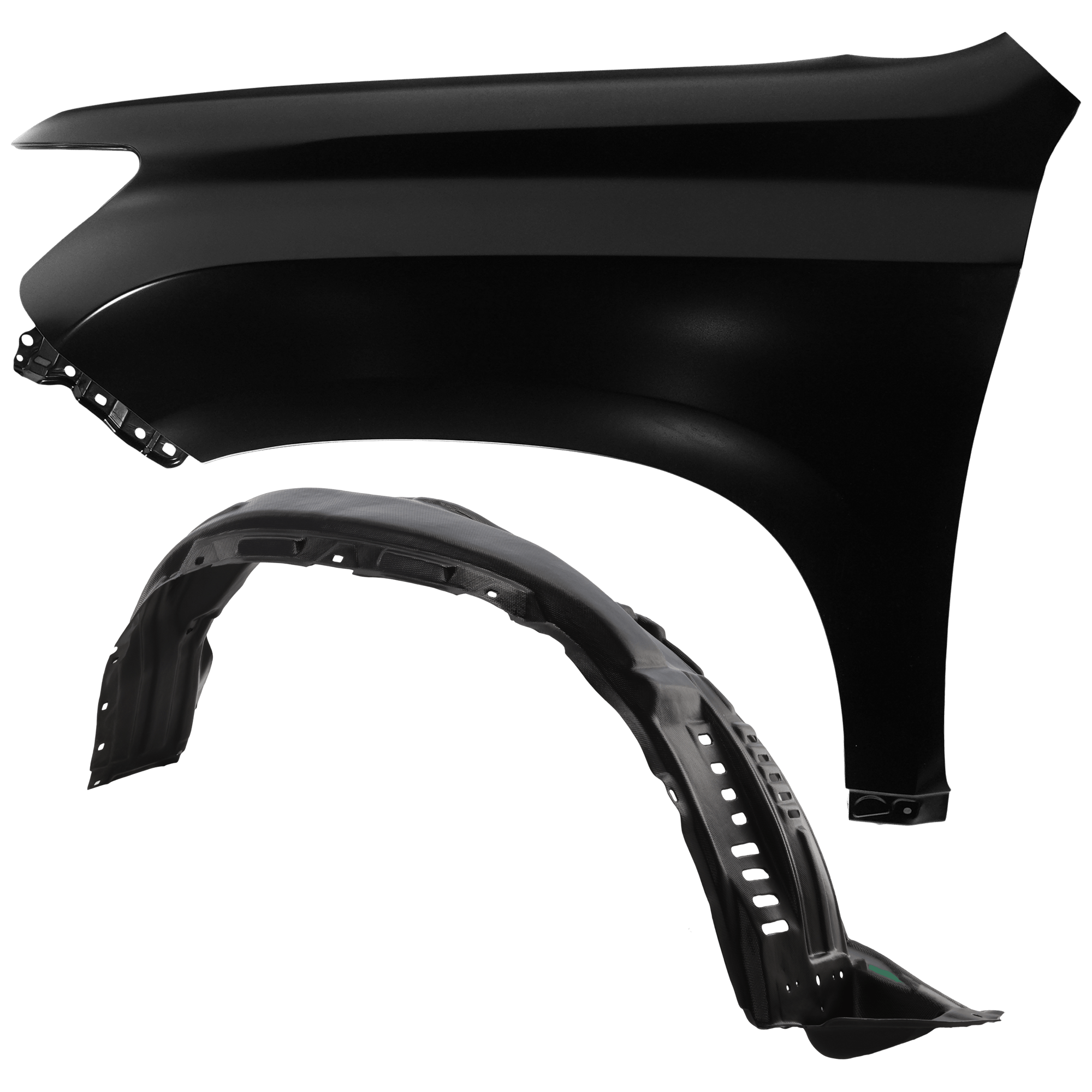 AM GX460-10-13 FRONT FENDER RH Primed with Fender Liner SKU KIT 050926 AE361 Partslink LX1241131 LX1249112 OEM 5381160C80-5380560110