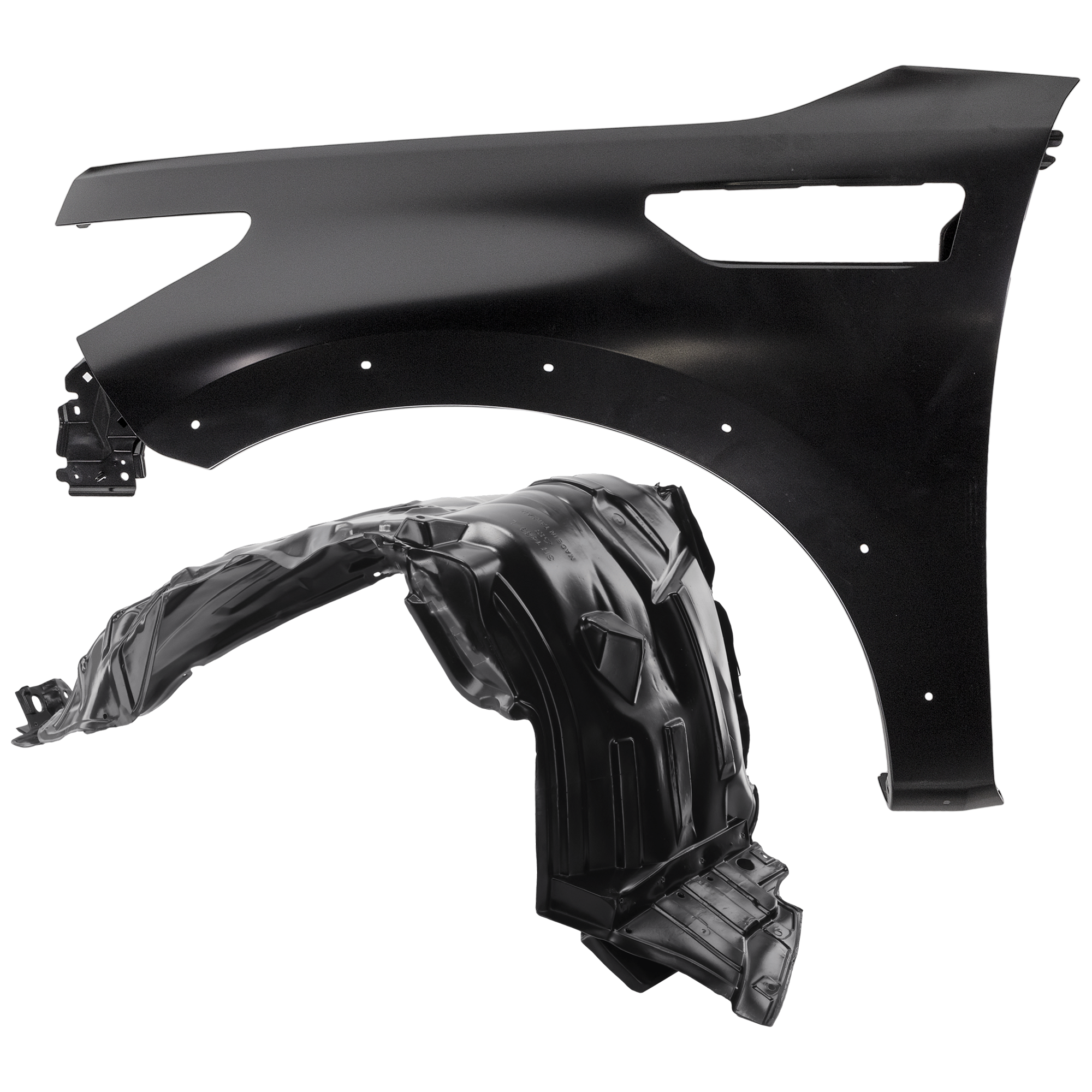 AM QX80-18-23 FRONT FENDER LH Primed with Fender Liner SKU KIT 050926 AE368 Partslink IN1240128 IN1248123 OEM 631016GW0A 638411LA0B 638411LA