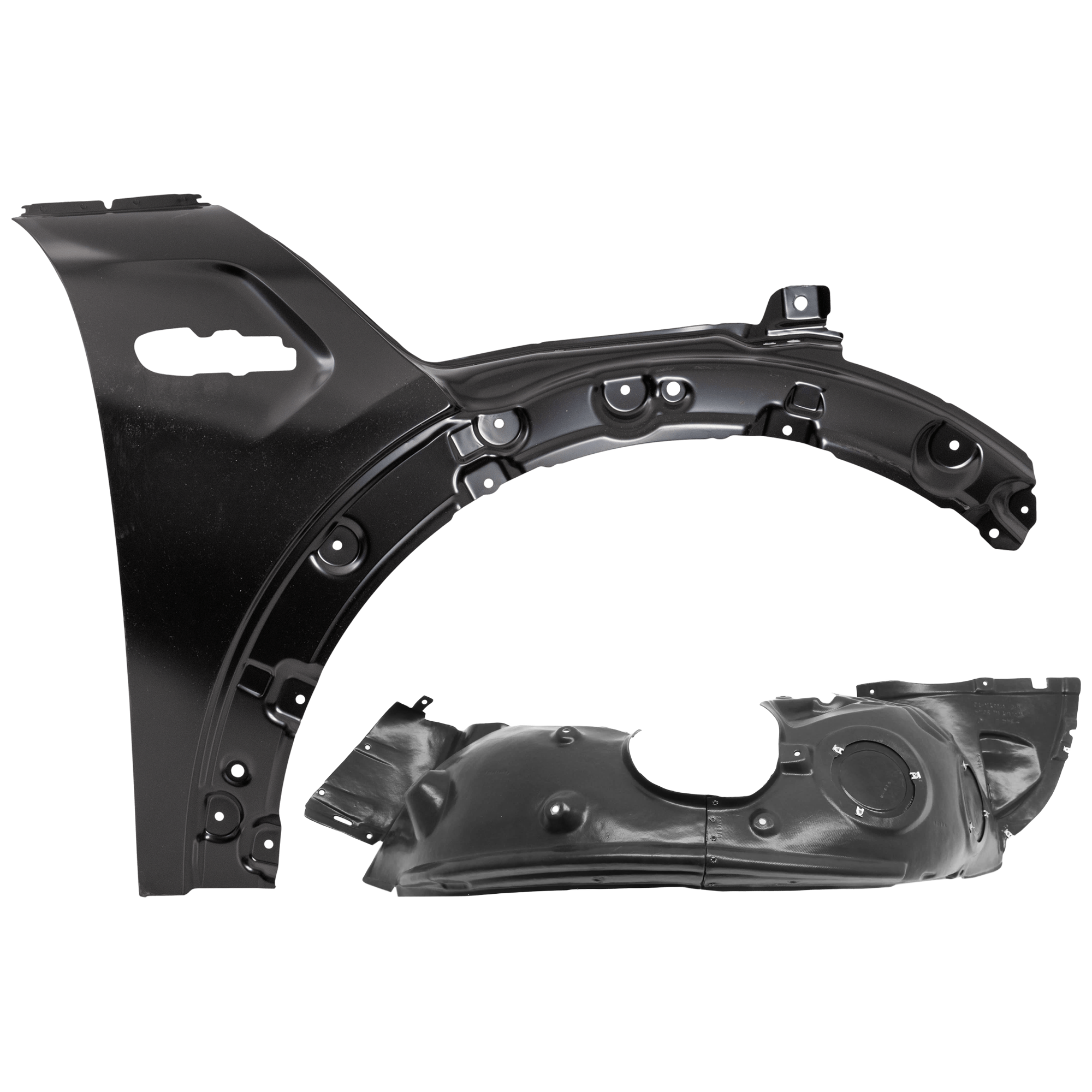 AM COOPER 14-23 FRONT FENDER RH Primed with Fender Liner SKU KIT 050926 AE384 Partslink MC1241104 MC1249105 OEM 41007374522-51717290790 PFM