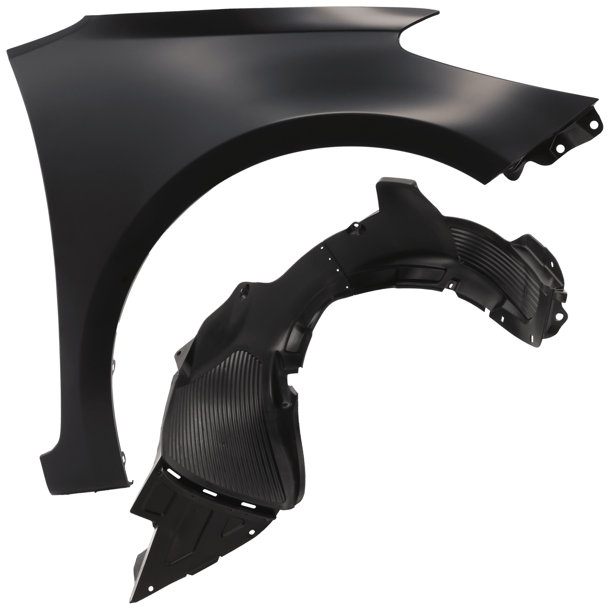 AM FORTE 14-16 FORTE5-14-16FRONT FENDER RH Primed with Fender Liner SKU KIT 050926 AE388 Partslink KI1241138 KI1249122 OEM 66321A7000-86812A7000