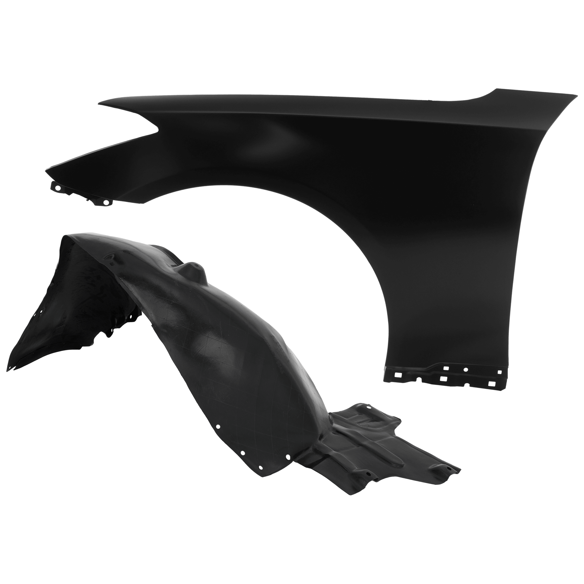 AM G80-17-17 GENESIS 15-16FRONT FENDER LH Primed with Fender Liner SKU KIT 050926 AE394 Partslink HY1240163 HY1248174 OEM 66310B1000-86811B1000