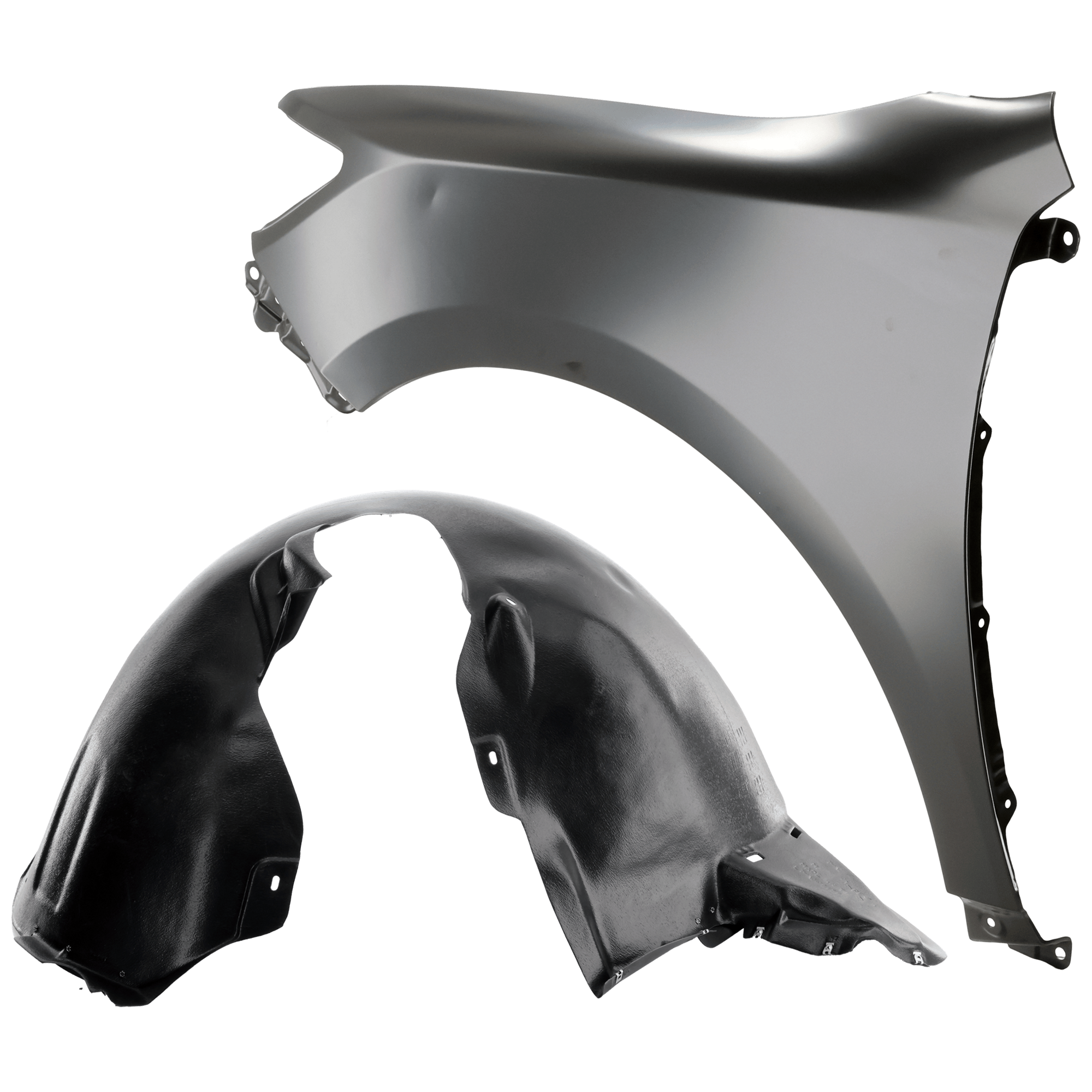 AM PASSAT 16-19 FRONT FENDER LH Primed with Fender Liner SKU KIT 050926 AE395 Partslink VW1240149 VW1248138 OEM 561821021A 561805911D9B9 PFM