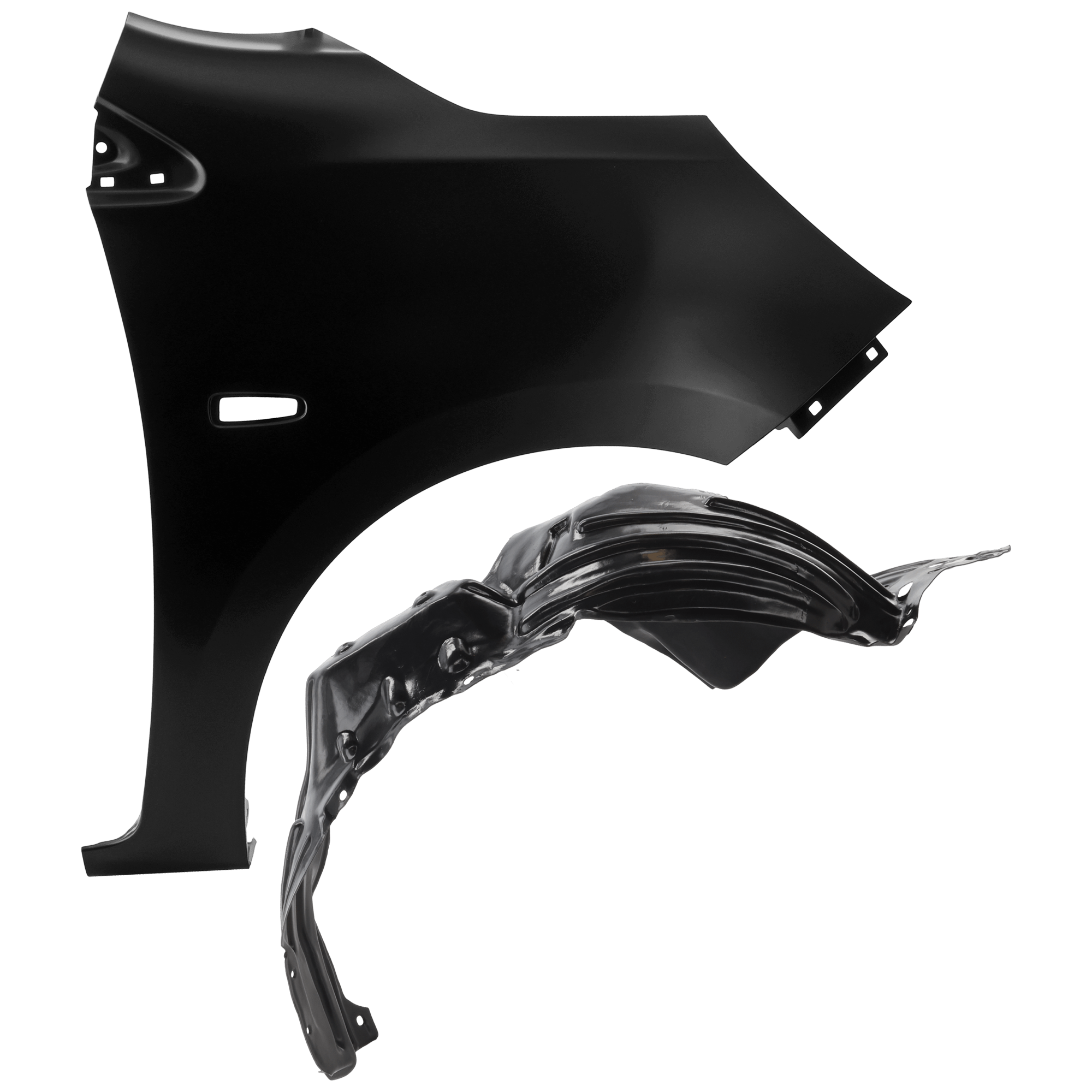 AM MIRAGE 14-20 FRONT FENDER RH Primed with Fender Liner SKU KIT 050926 AE397 Partslink MI1241178 MI1249130 OEM 5220G512-5370A926