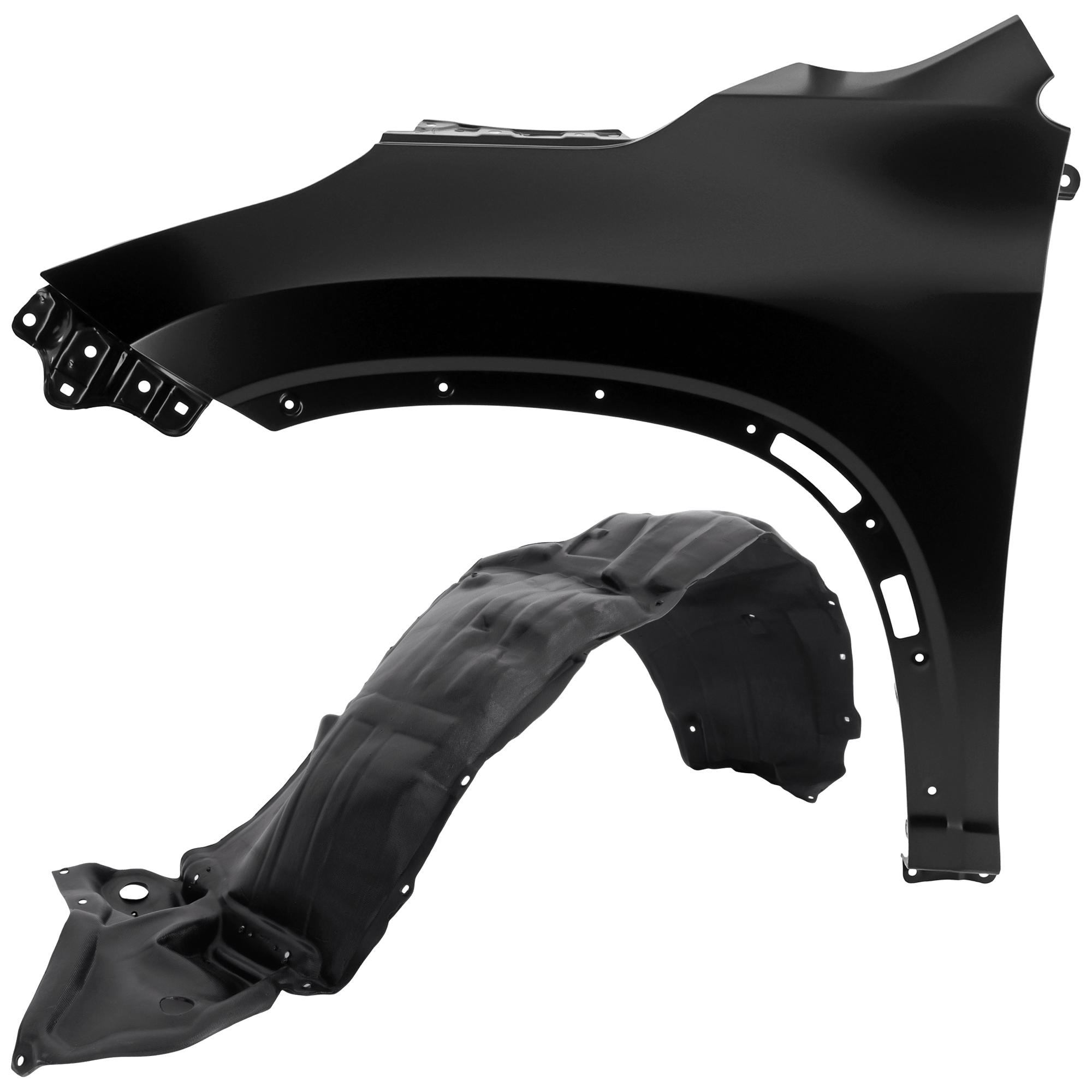 AM HIGHLANDER 14-19 FRONT FENDER LH Primed with Fender Liner SKU KIT 050926 AE398 Partslink TO1240251 TO1248194 OEM 538020E100-538060E150