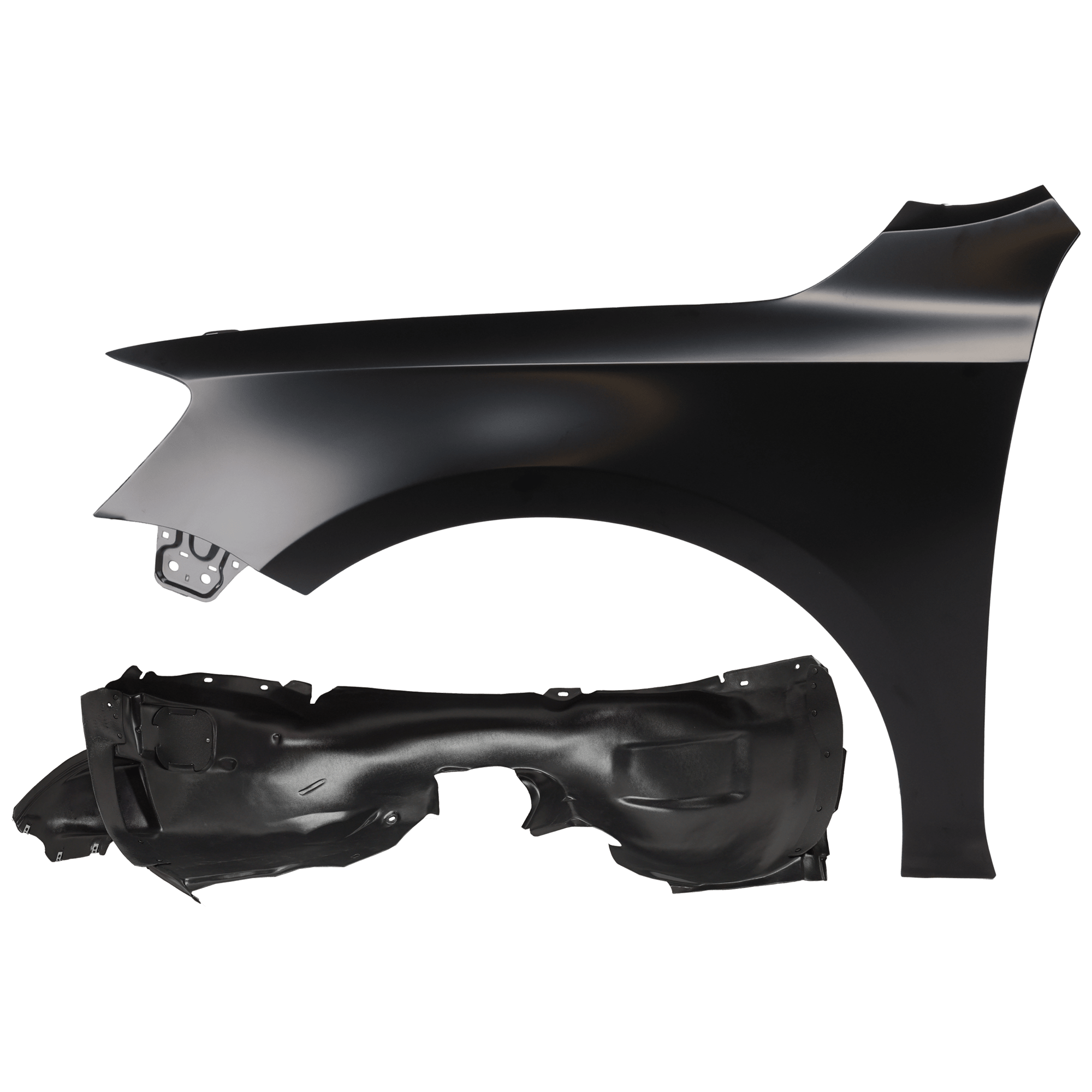 AM JETTA 15-18 FRONT FENDER LH Primed with Fender Liner SKU KIT 050926 AE401 Partslink VW1240142 VW1248149 OEM 5C6821105A 5C6805911R PFM