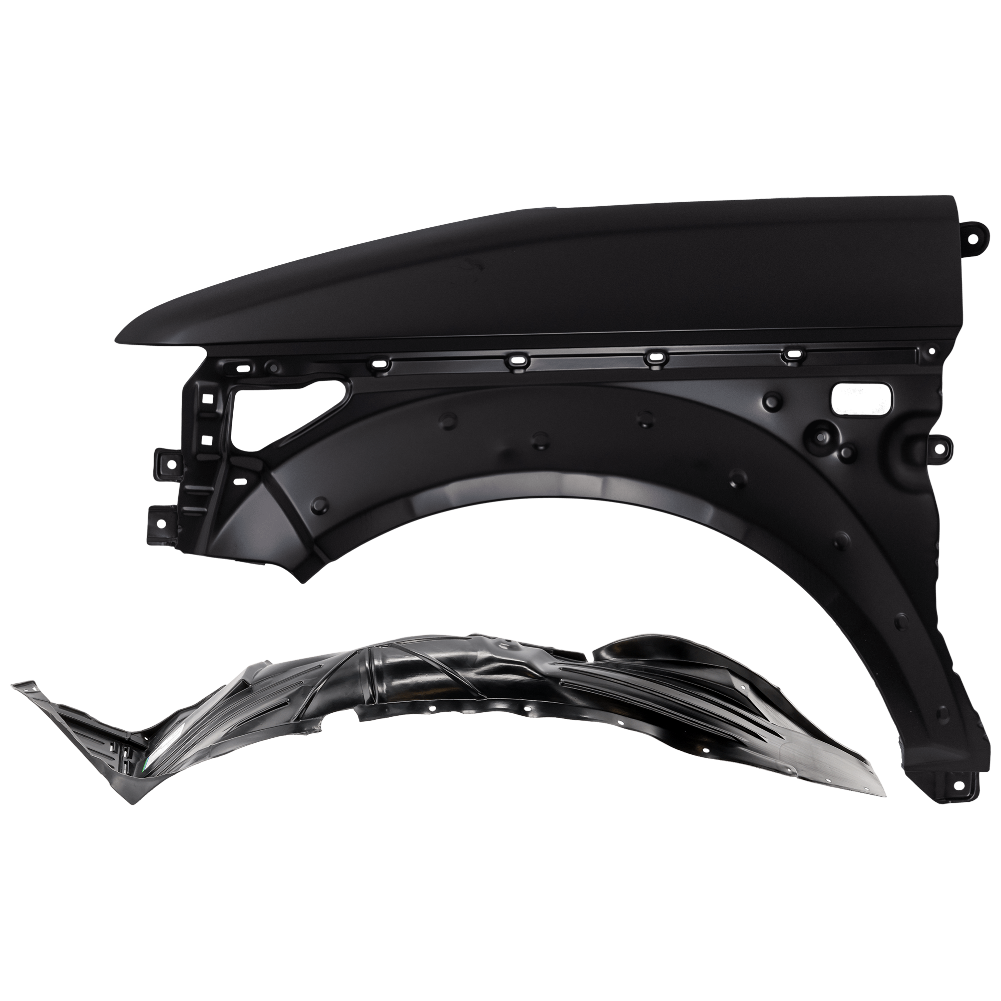 AM ELEMENT 03-08 FRONT FENDER LH Primed with Fender Liner SKU KIT 050926 AE409 Partslink HO1240161 HO1248122 OEM 60261SCVA91ZZ 74151SCVA00