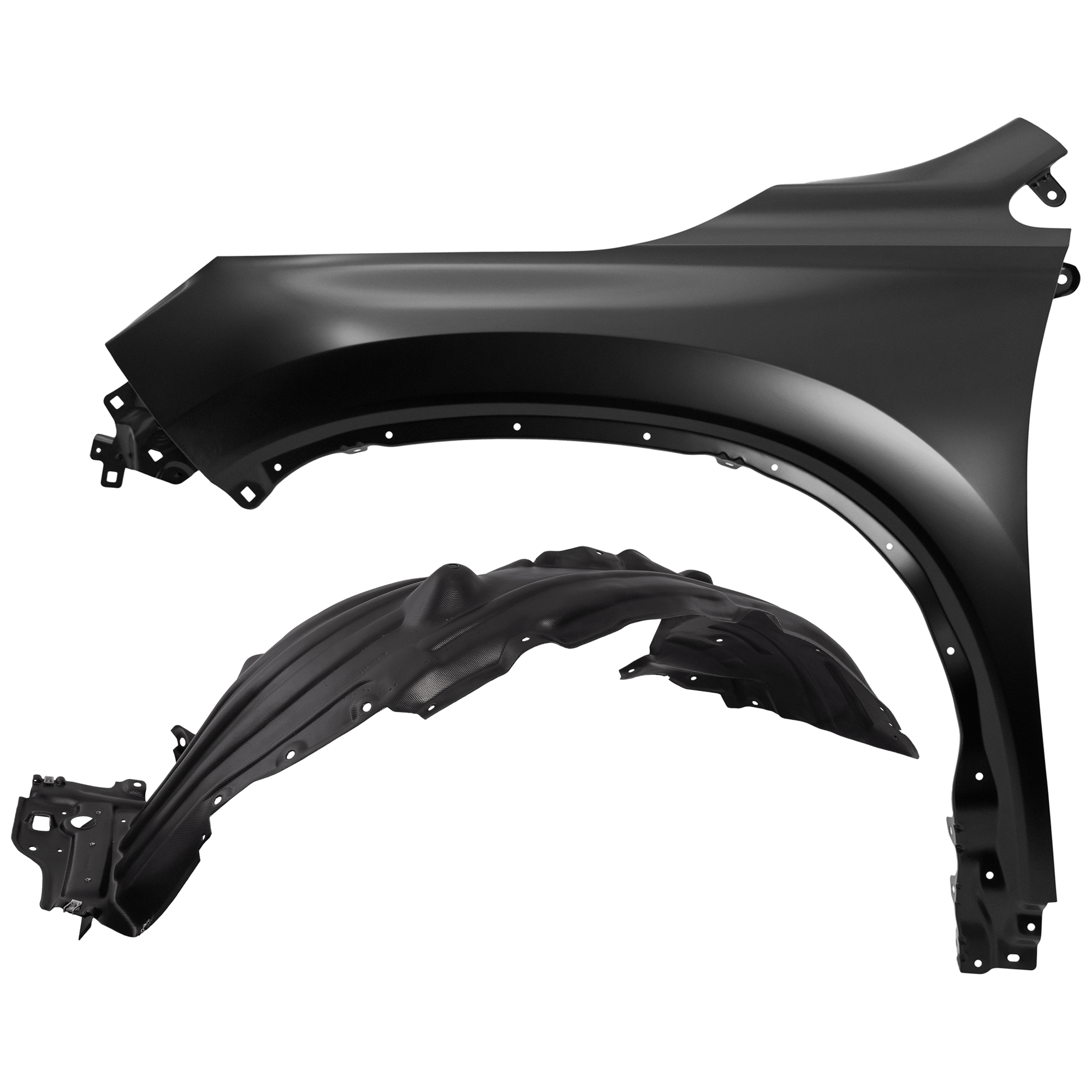 AM PILOT 23-25 FRONT FENDER LH Primed with Fender Liner SKU KIT 050926 AE432 Partslink HO1240205 HO1248208 OEM 60260T90A00ZZ 74150T90A00