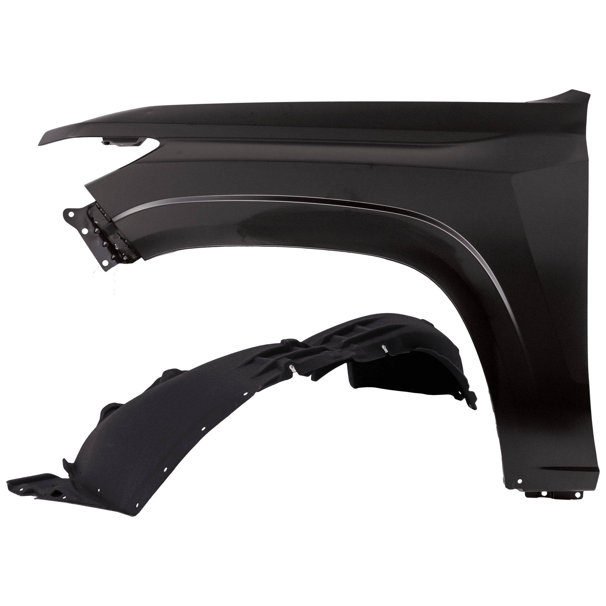 AM COLORADO 23-25 FRONT FENDER LH Primed with Fender Liner SKU KIT 050926 AE443 Partslink GM1240427 GM1248332 OEM 84755304-84782825