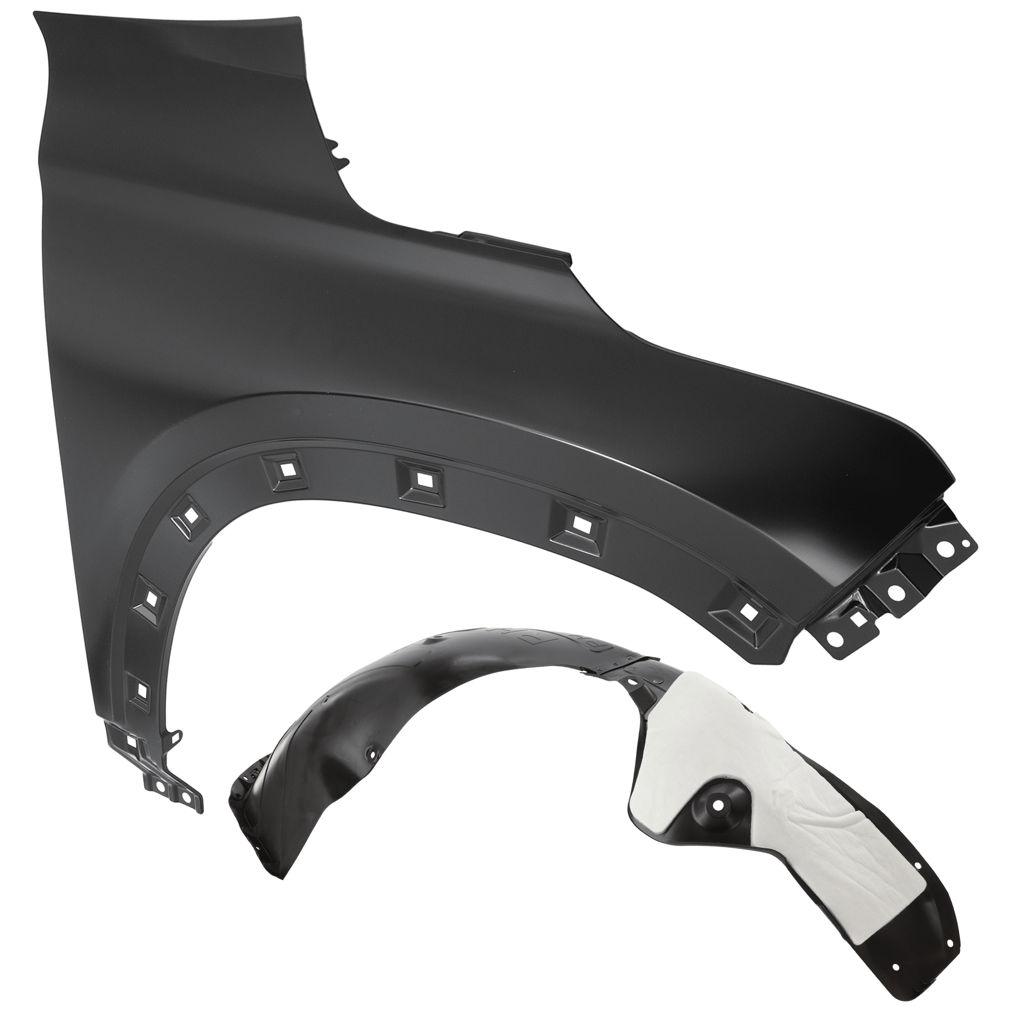 AM SELTOS 21-23 FRONT FENDER RH Primed with Fender Liner SKU KIT 050926 AE445 Partslink KI1241159 KI1249168 OEM 66321Q5000-86812Q5000