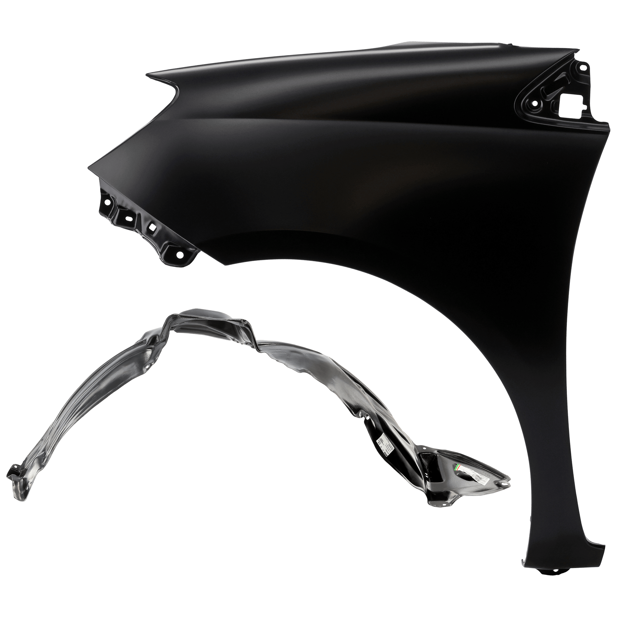 AM SIENNA 06-10 FRONT FENDER LH Primed with Fender Liner SKU KIT 050926 AE458 Partslink TO1240202 TO1248152 OEM 53812AE020-53876AE020