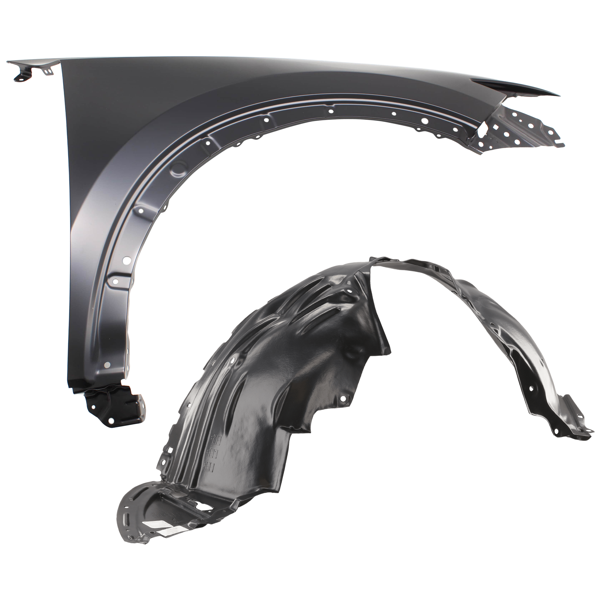 AM CX 5-17-21 FRONT FENDER RH Primed with Fender Liner SKU KIT 050926 AE459 Partslink MA1241179 MA1249149 OEM KB7W52111 KB7W56130C