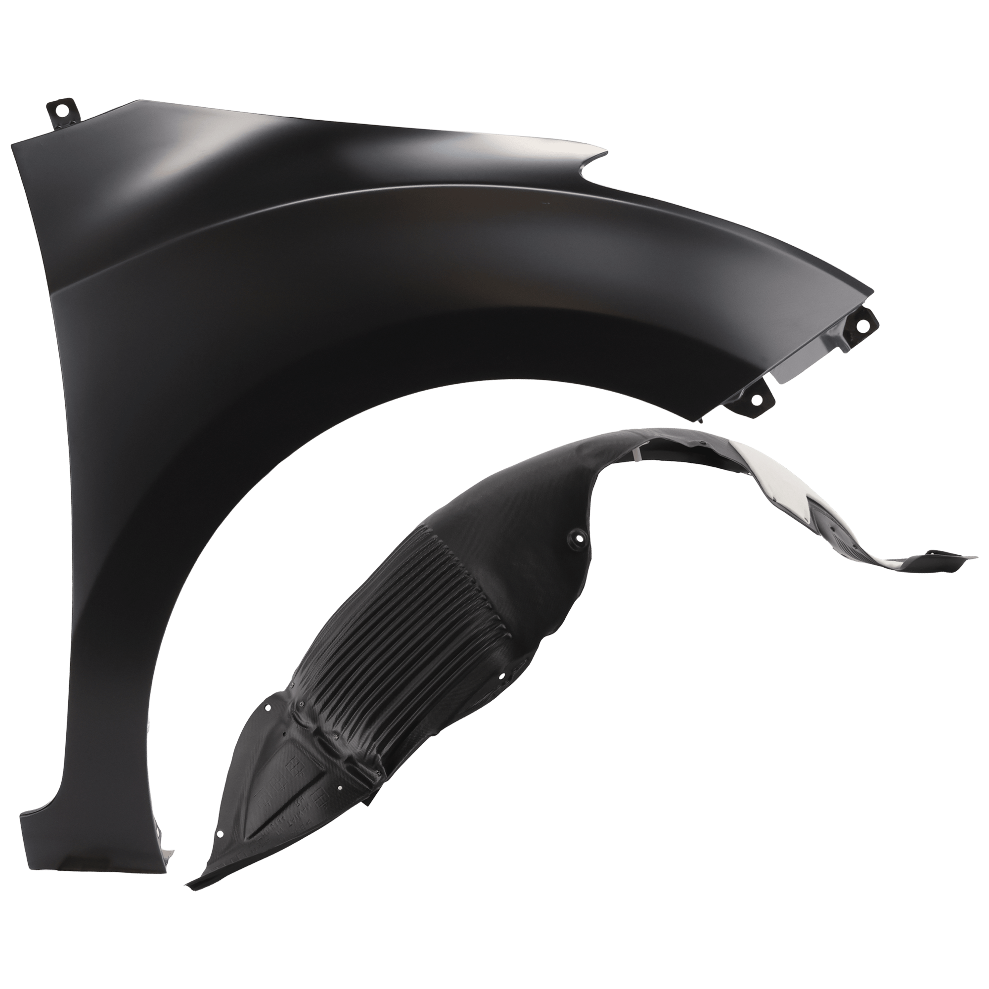AM ELANTRA GT 16-17 FRONT FENDER RH Primed with Fender Liner SKU KIT 050926 AE465 Partslink HY1241158 HY1249157 OEM 66321A5000-86812A5500