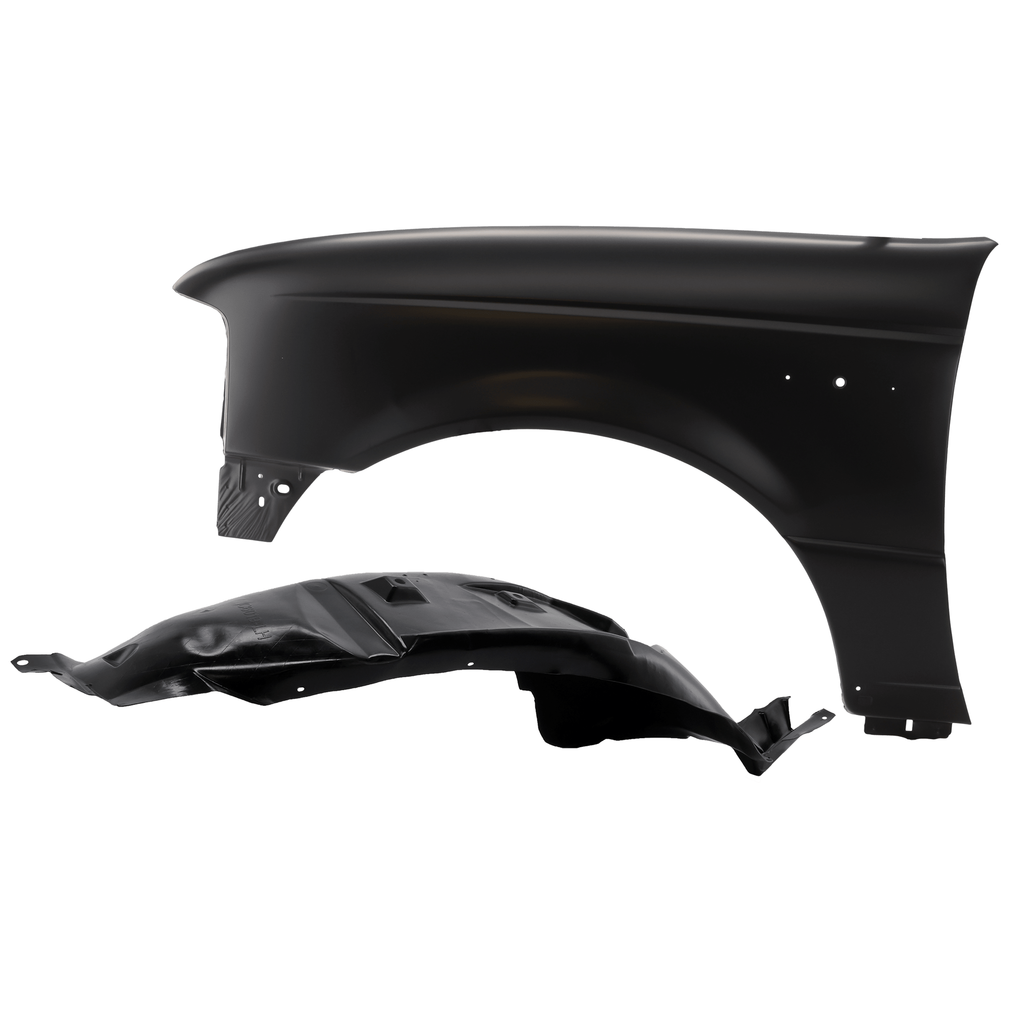 AM RANGER 98-03 FRONT FENDER LH Primed with Fender Liner SKU KIT 050926 AE467 Partslink FO1240195 FO1248109 OEM 1L5Z16006BA 7L5Z16055A