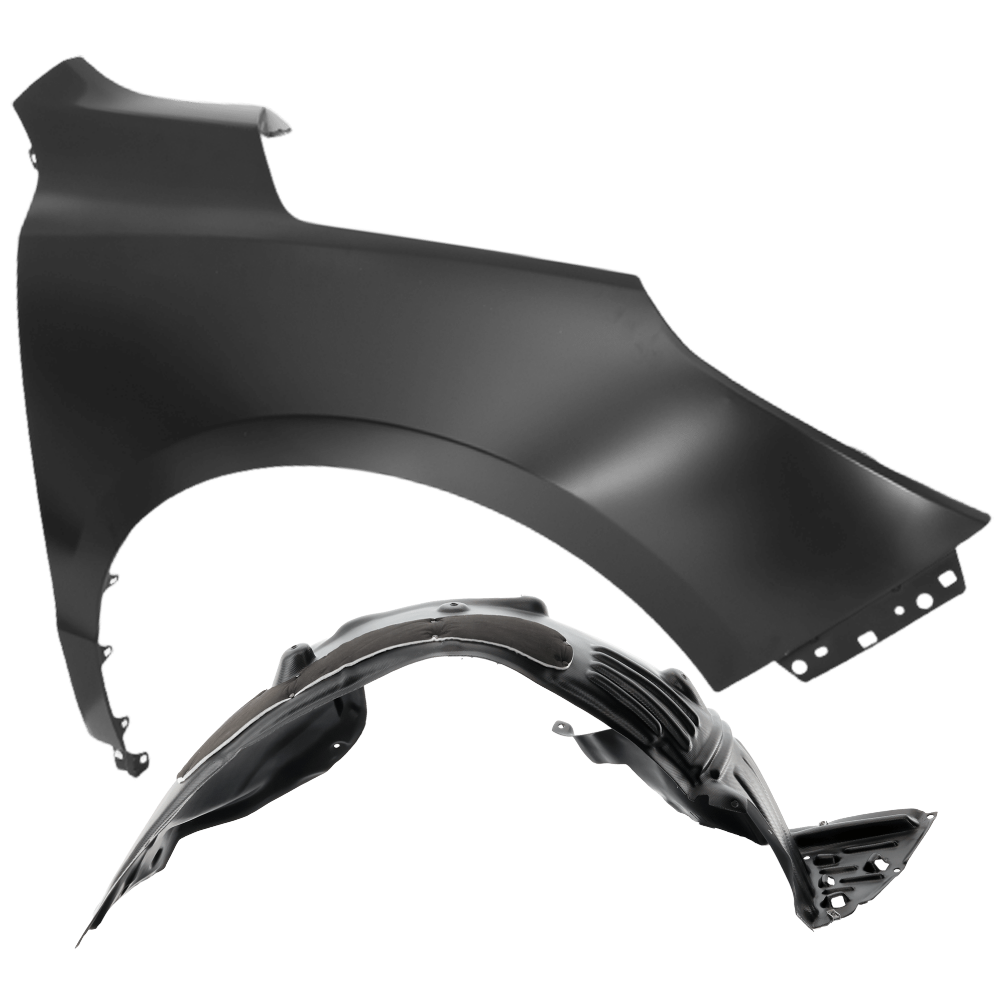 AM MDX 17-20 FRONT FENDER RH Primed with Fender Liner SKU KIT 050926 AE481 Partslink AC1241131 AC1249139 OEM 60210TZ5A91ZZ PFM 74101TZ5A21