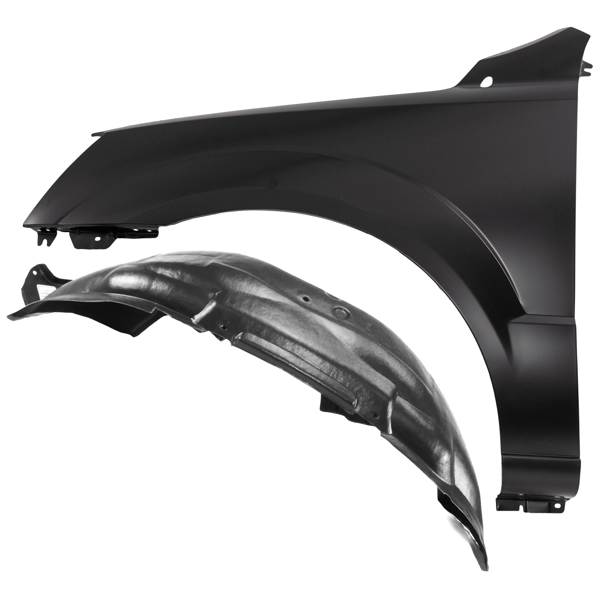 AM SORENTO 03-06 FRONT FENDER LH Primed with Fender Liner SKU KIT 050926 AE489 Partslink KI1240113 KI1250107 OEM 663113E100-868113E002