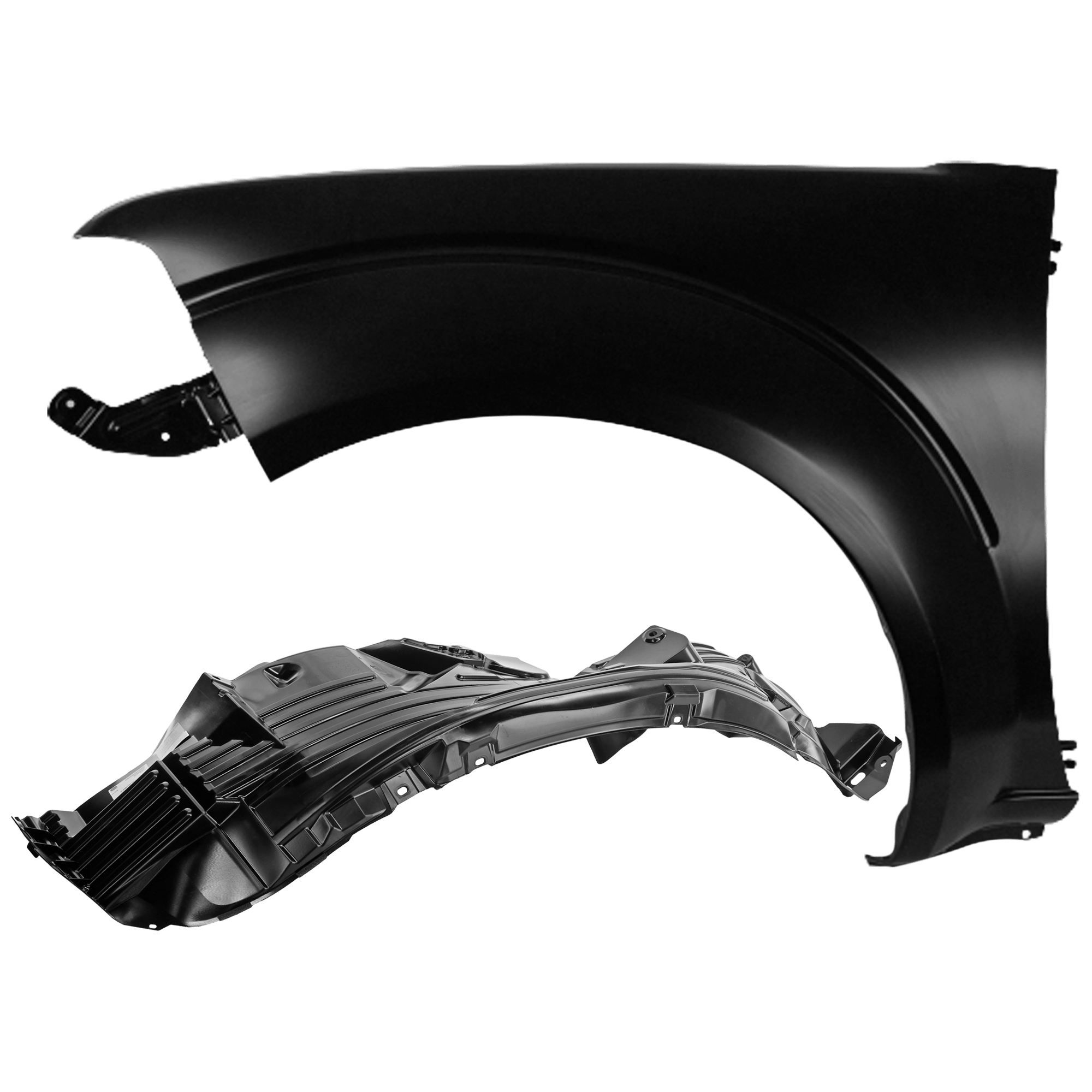 AM FRONTIER 05-21 FRONT FENDER LH Primed with Fender Liner SKU KIT 050926 AE498 Partslink NI1240184 NI1250128 OEM 63101ZL15A 63841ZS00A