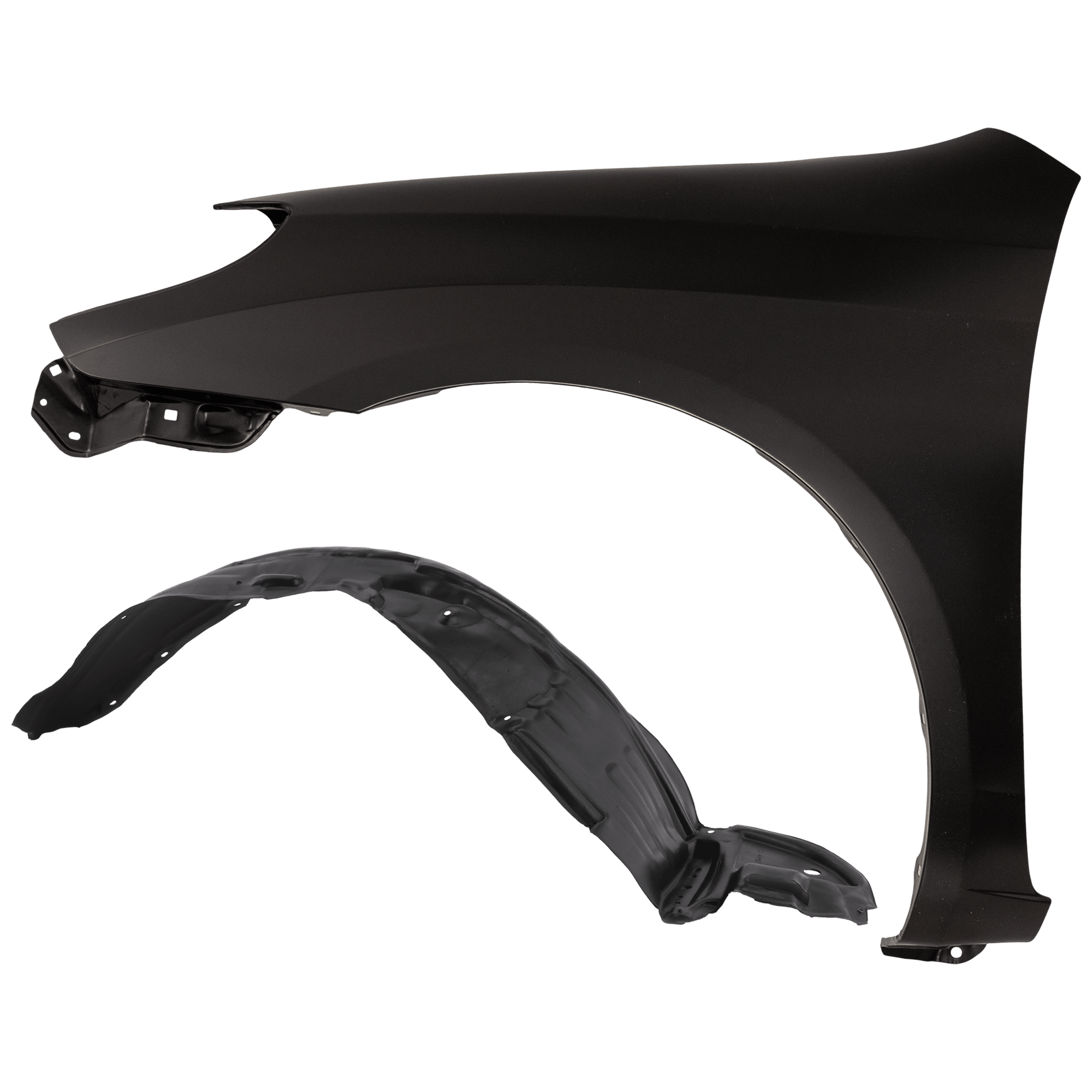 AM MATRIX 03-08 FRONT FENDER LH Primed with Fender Liner SKU KIT 050926 AE505 Partslink TO1240191 TO1248123 OEM 5380202080-5387602110