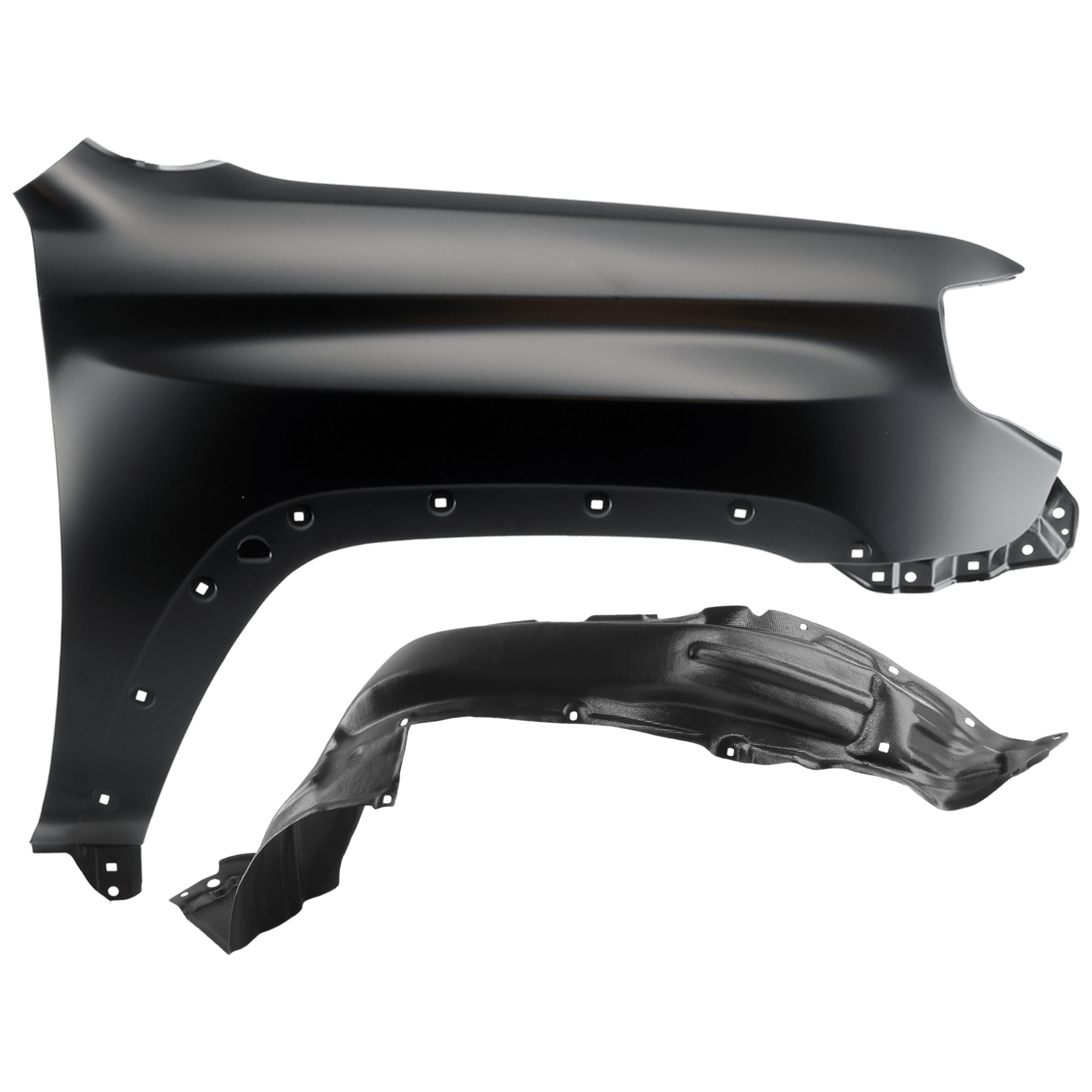 AM 4RUNNER 10-13 FRONT FENDER RH Primed with Fender Liner SKU KIT 050926 AE509 Partslink TO1241233 TO1249159 OEM 5381135420-5387535130