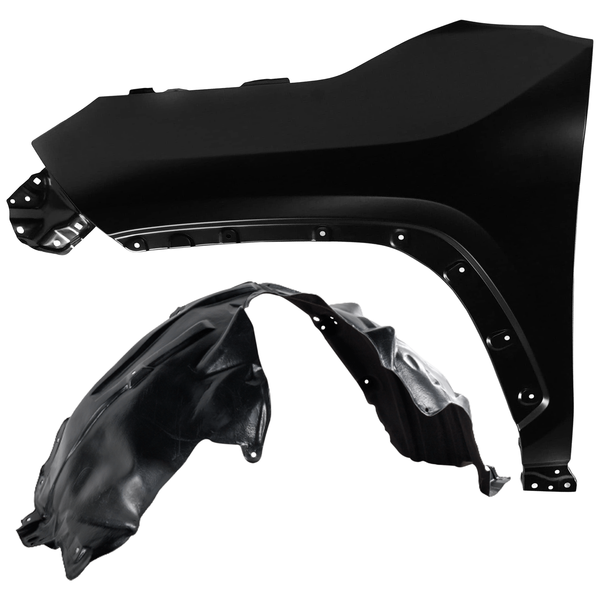 AM RAV4-19-25 FRONT FENDER LH Primed with Fender Liner SKU KIT 050926 AE51 Partslink TO1240273 TO1248229 OEM 538120R110-538760R080