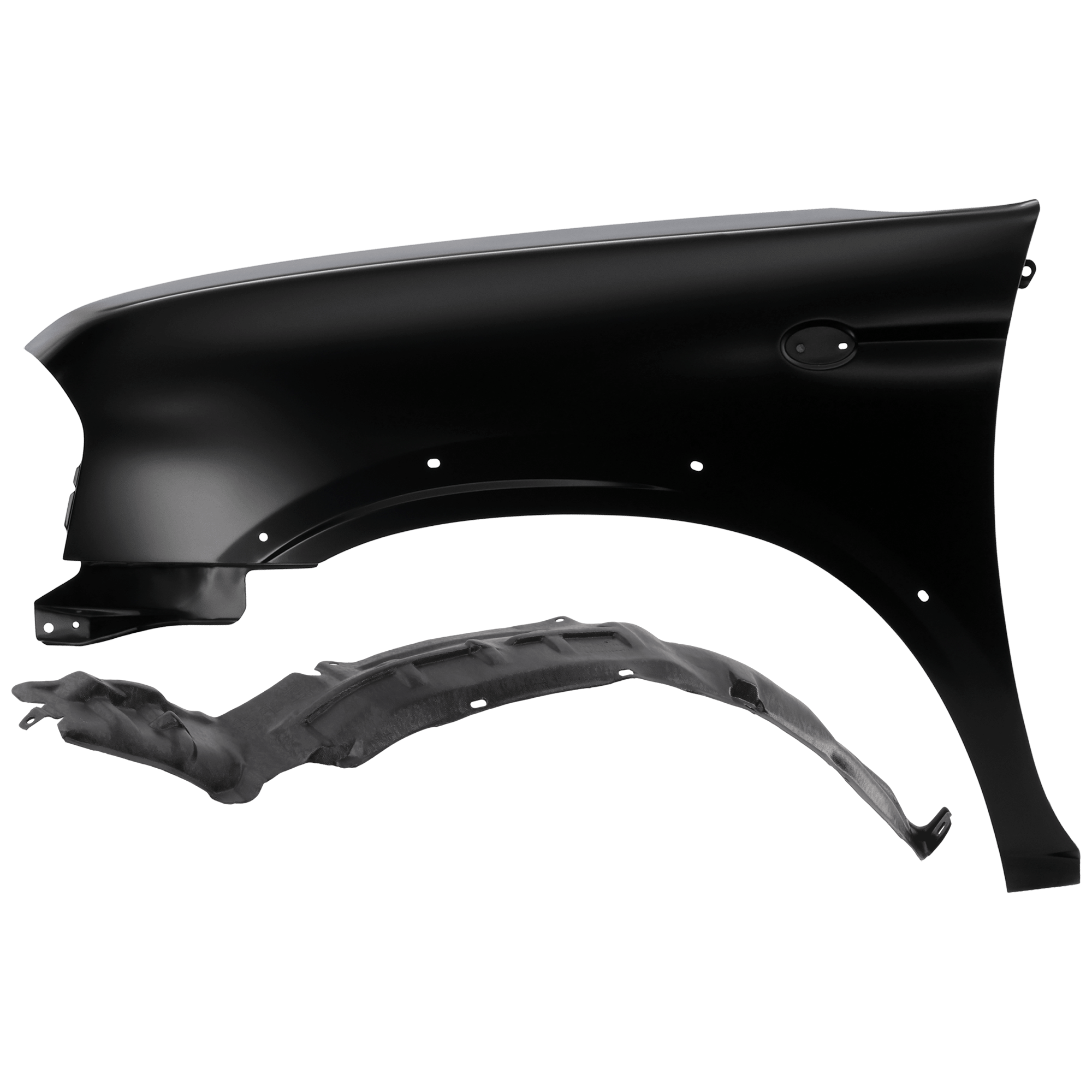 AM FRONTIER 01-04 FRONT FENDER LH Primed with Fender Liner SKU KIT 050926 AE537 Partslink NI1240169 NI1248104 OEM 631139Z430-638439Z400