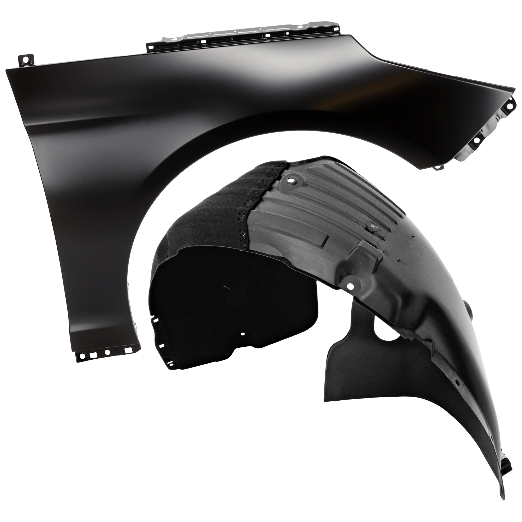 AM SONATA 15-17 FRONT FENDER RH Primed with Fender Liner SKU KIT 050926 AE540 Partslink HY1241161 HY1249154 OEM 66321C1000-86812C2000