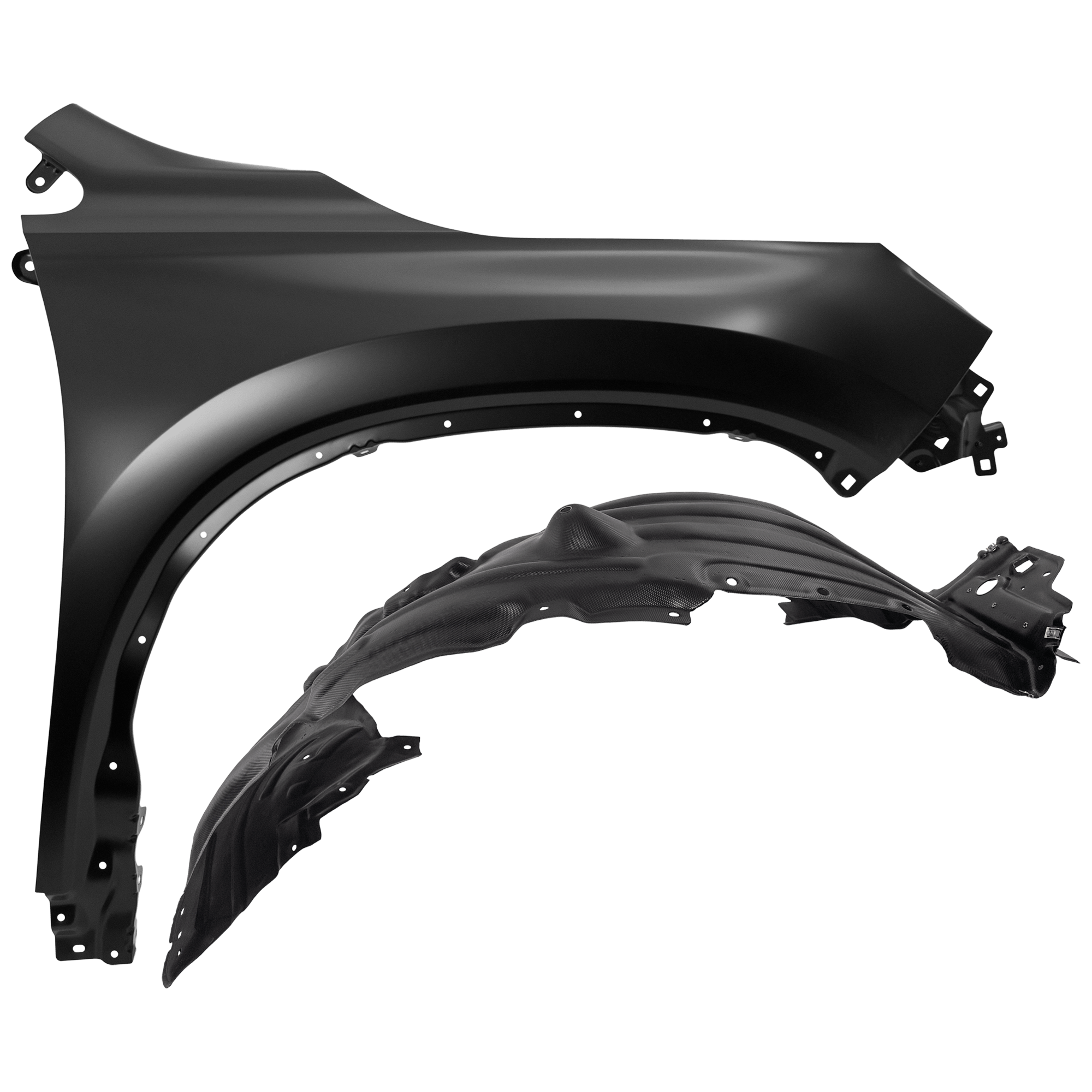 AM PILOT 23-25 FRONT FENDER RH Primed with Fender Liner SKU KIT 050926 AE544 Partslink HO1241205 HO1249208 OEM 60210T90A00ZZ 74100T90A00