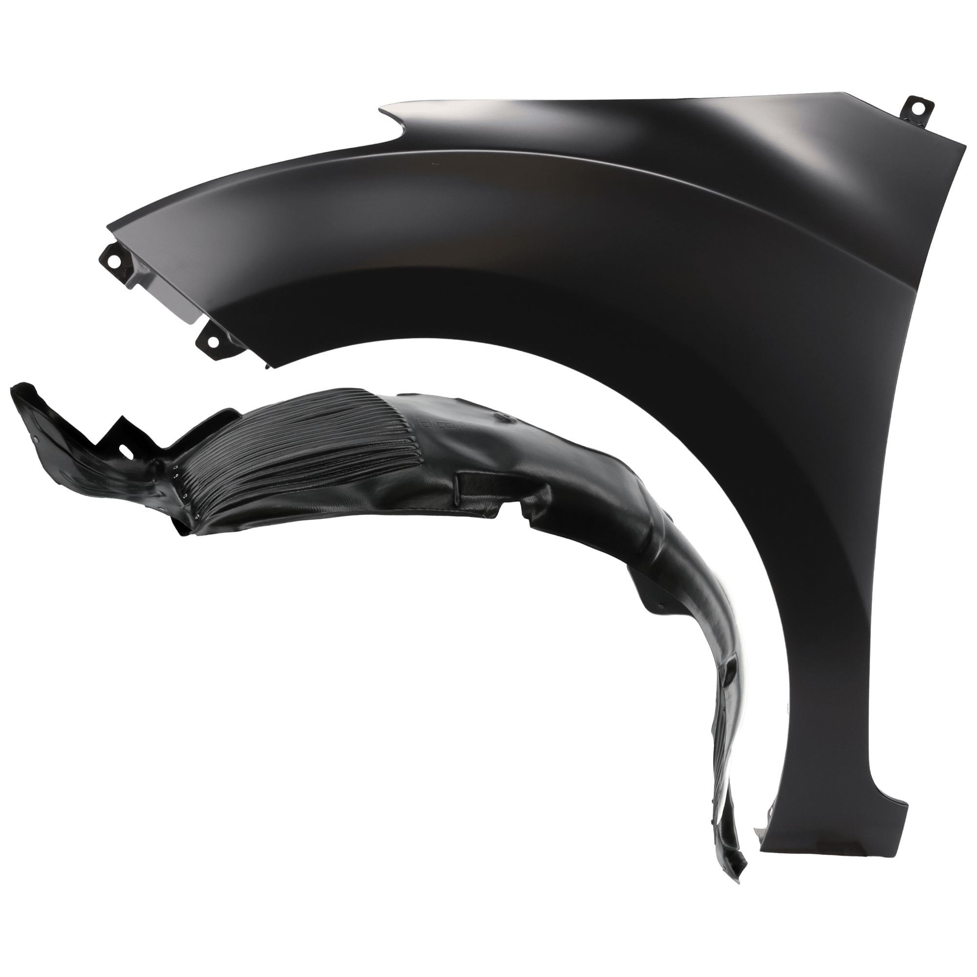 AM ELANTRA GT 13-15 FRONT FENDER LH Primed with Fender Liner SKU KIT 050926 AE545 Partslink HY1240158 HY1248138 OEM 66311A5000-86811A5000