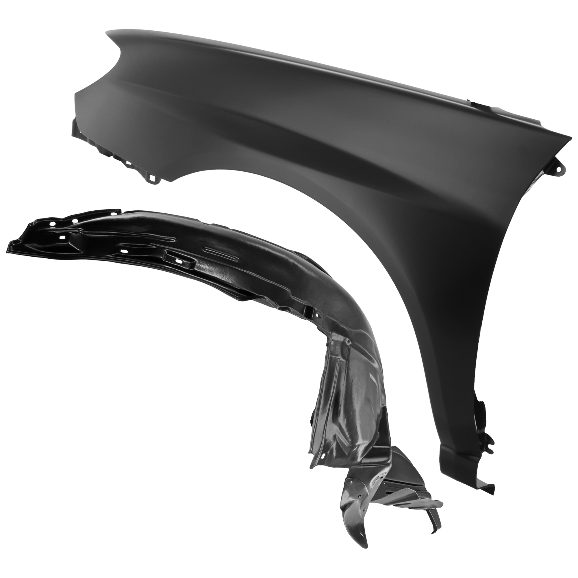 AM IMPREZA 06-07 FRONT FENDER LH Primed with Fender Liner SKU KIT 050926 AE560 Partslink SU1240133 SU1248115 OEM 57110FE210-59110FE151
