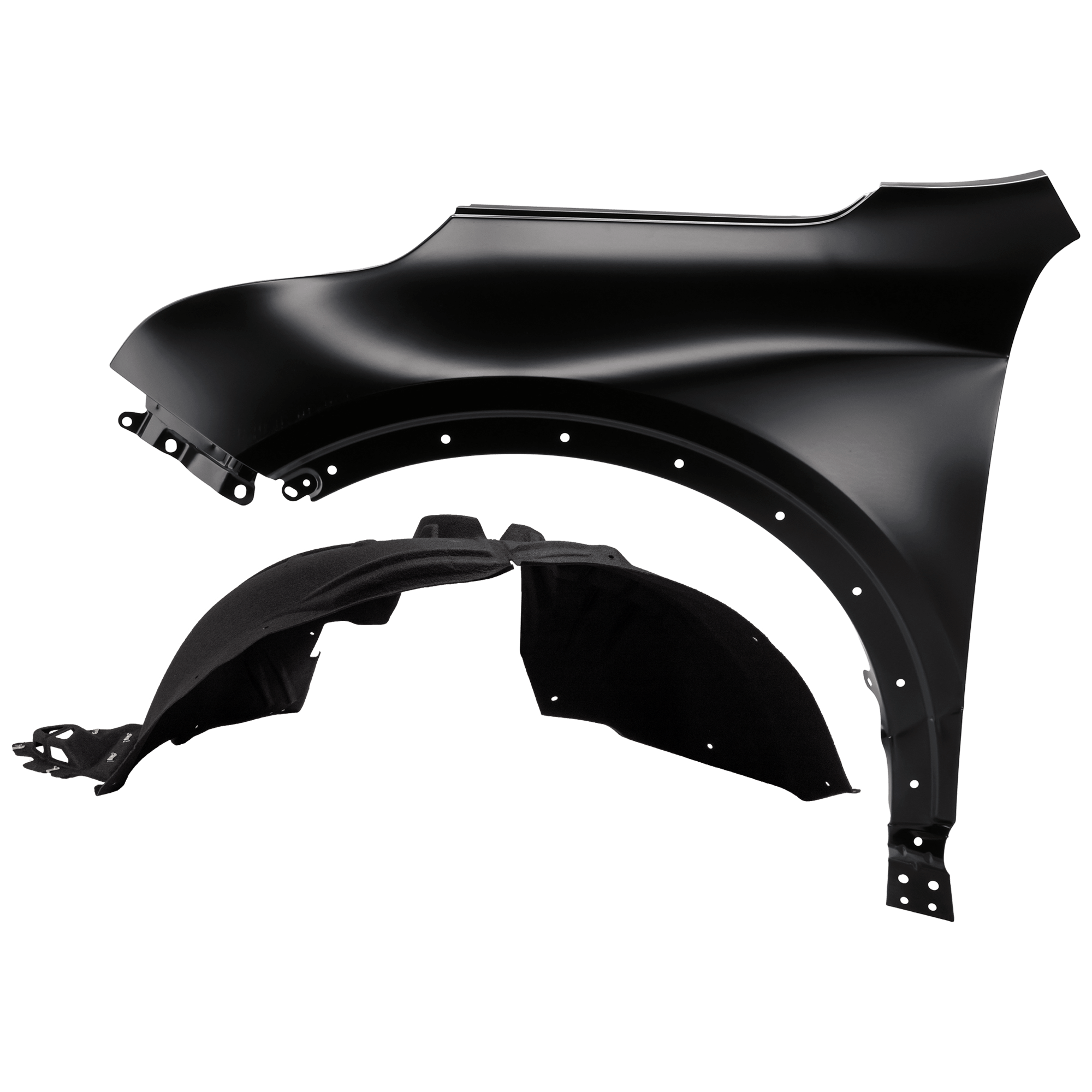 AM XT4-19-23 FRONT FENDER LH Primed with Fender Liner SKU KIT 050926 AE561 Partslink GM1240412 GM1248306 OEM 84216122-84557829