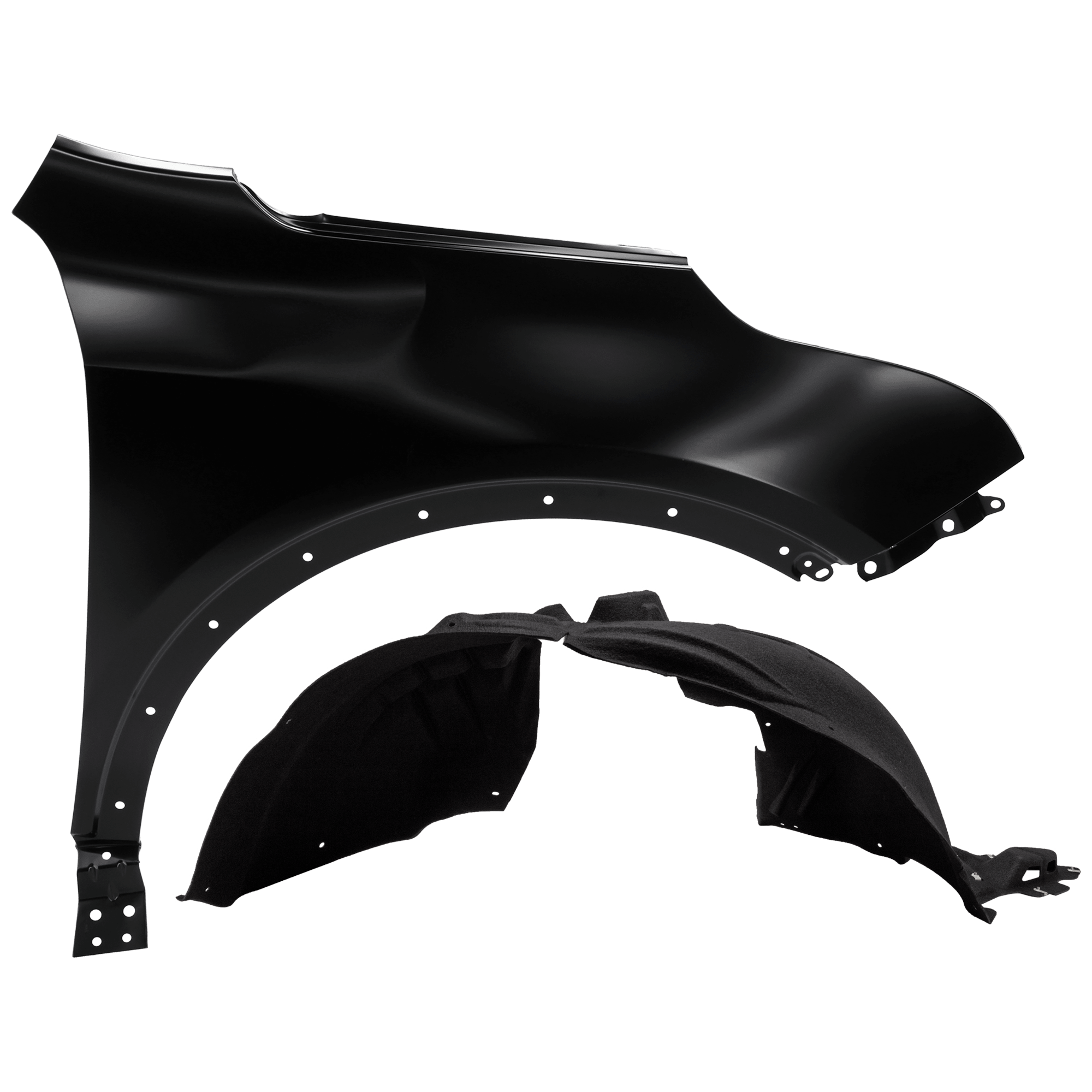 AM XT4-19-23 FRONT FENDER RH Primed with Fender Liner SKU KIT 050926 AE562 Partslink GM1241412 GM1249306 OEM 84216123-84557828