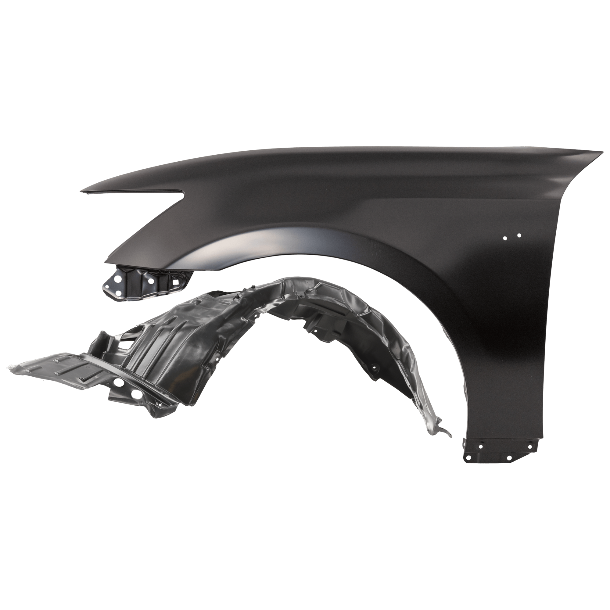 AM GS350-13-15 GS450H 15-15FRONT FENDER LH Primed with Fender Liner SKU KIT 050926 AE565 Partslink LX1240128 LX1248122 OEM 5380230A30-5380630203