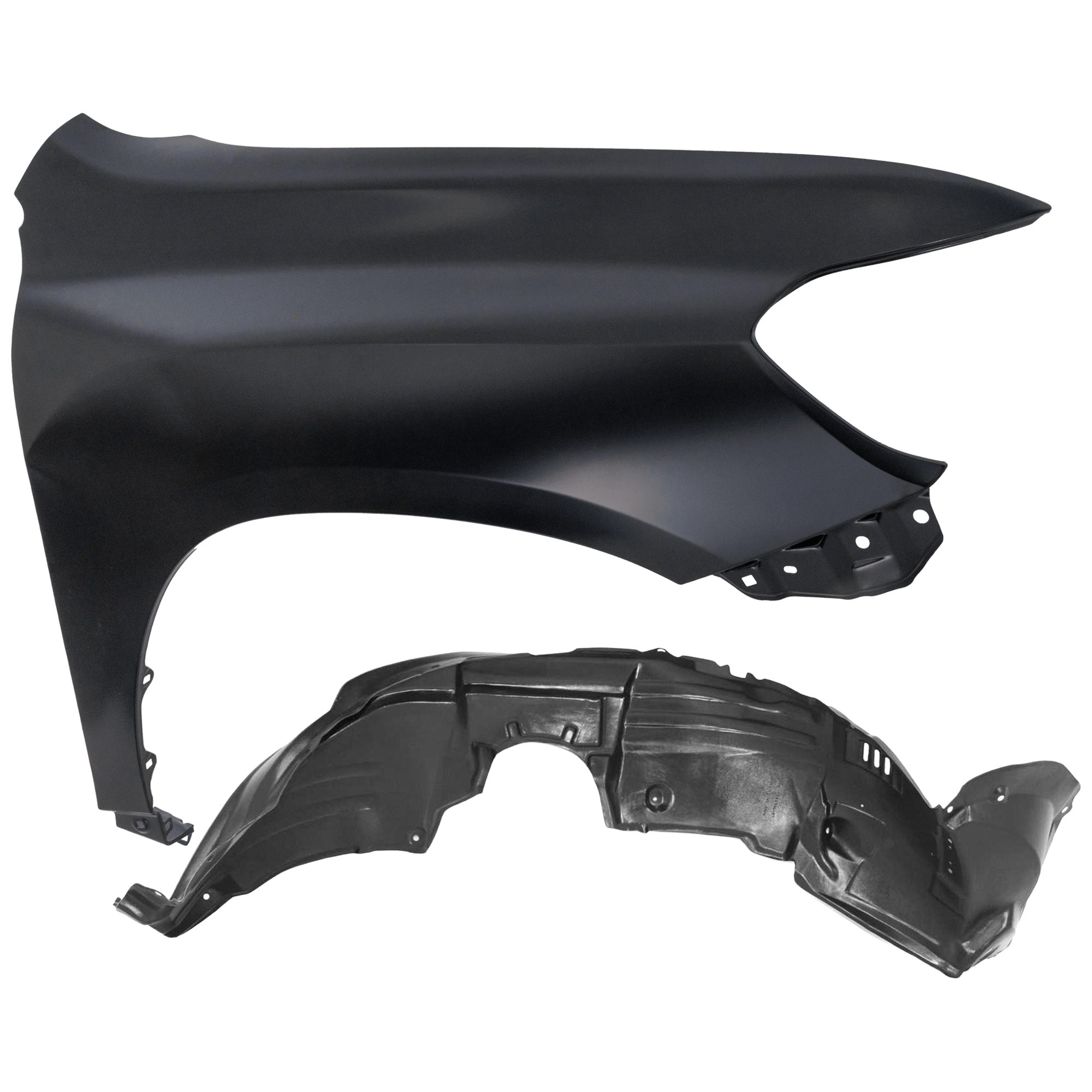 AM HIGHLANDER 08-10 FRONT FENDER RH Primed with Fender Liner SKU KIT 050926 AE566 Partslink TO1241220 TO1249150 OEM 538010E030-538050E040