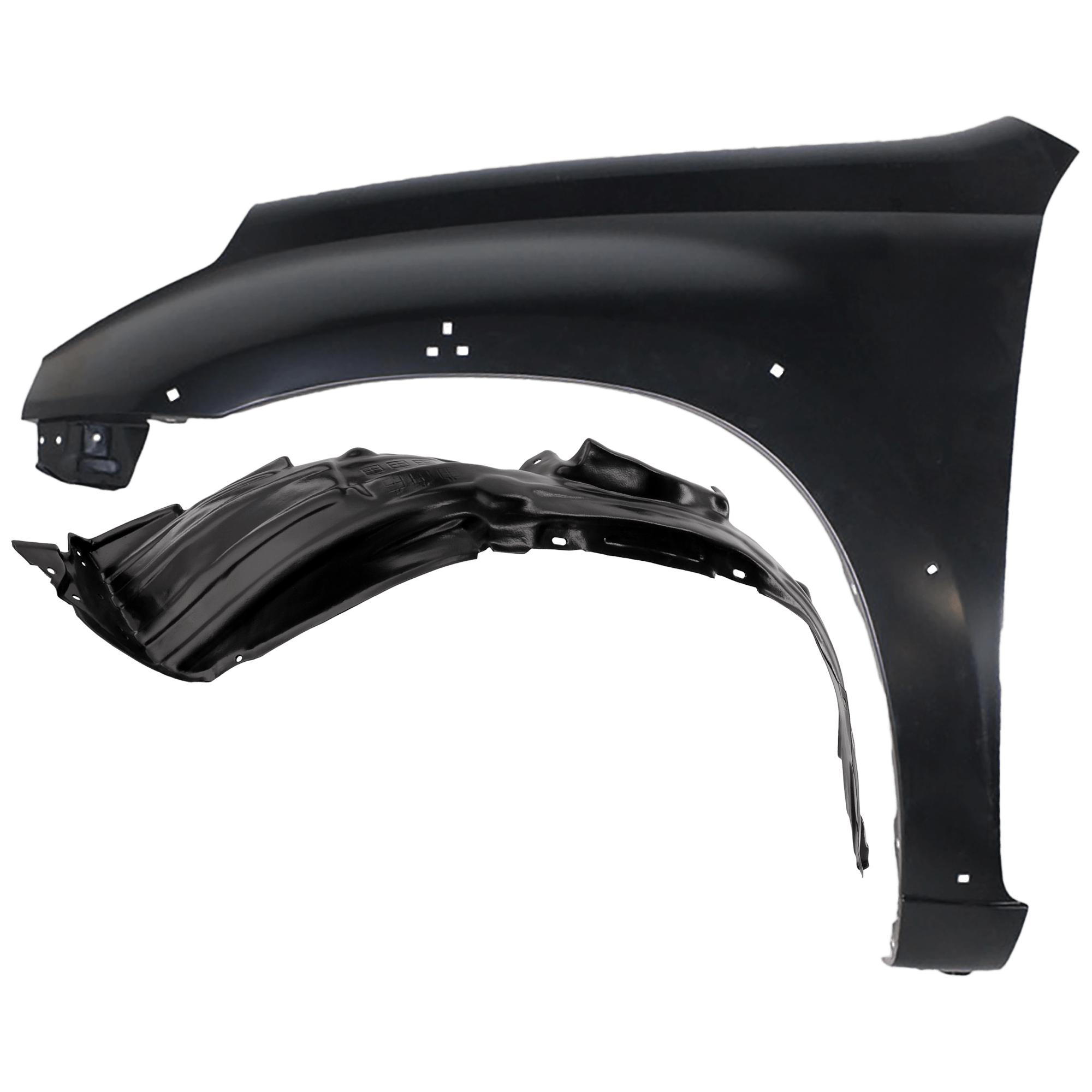 AM RAV4-01-05 FRONT FENDER LH Primed with Fender Liner SKU KIT 050926 AE568 Partslink TO1240189 TO1248113 OEM 5381242190-5387642051