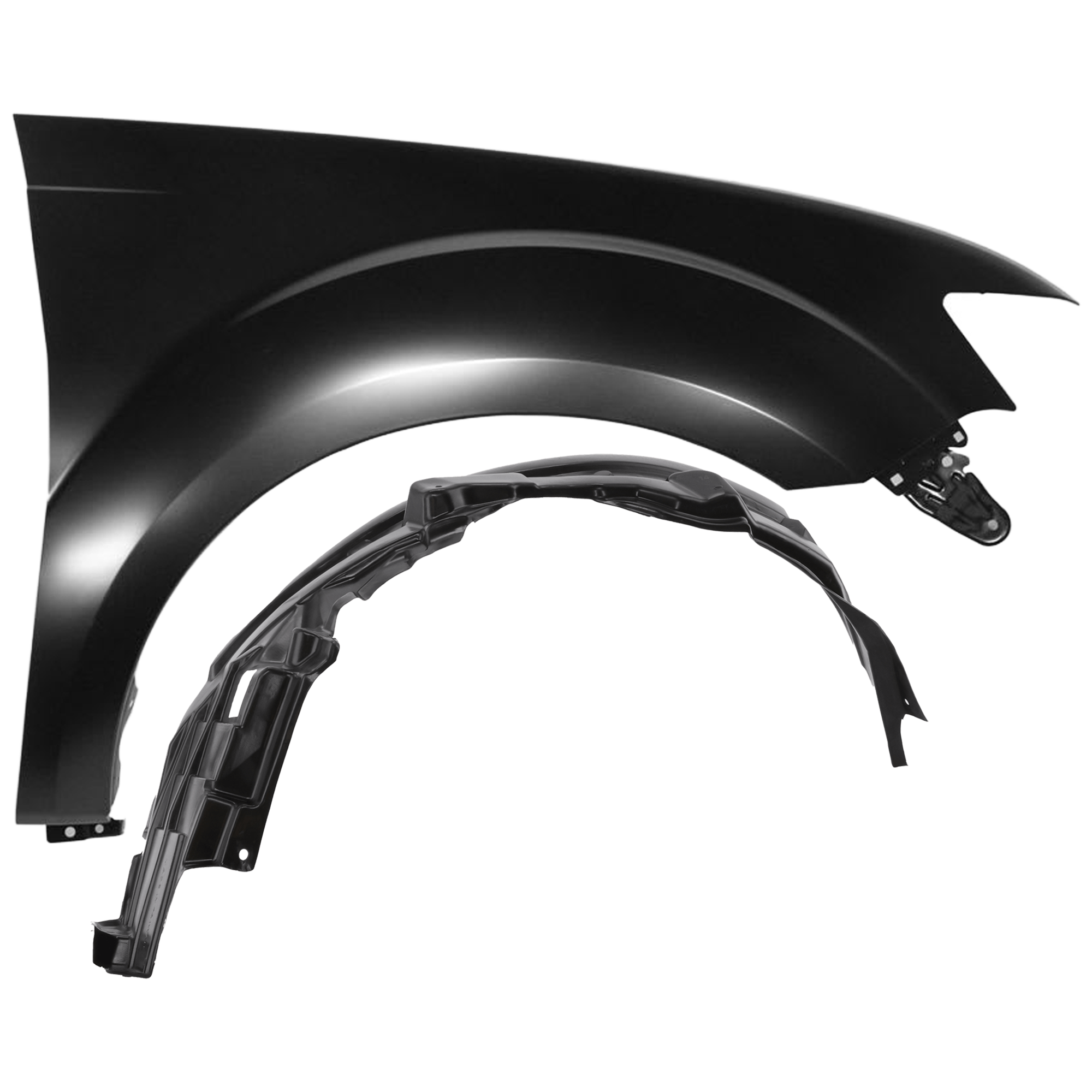 AM OUTLANDER 10-13 FRONT FENDER RH Primed with Fender Liner SKU KIT 050926 AE570 Partslink MI1241174 MI1249122 OEM 5220F080-5370A954