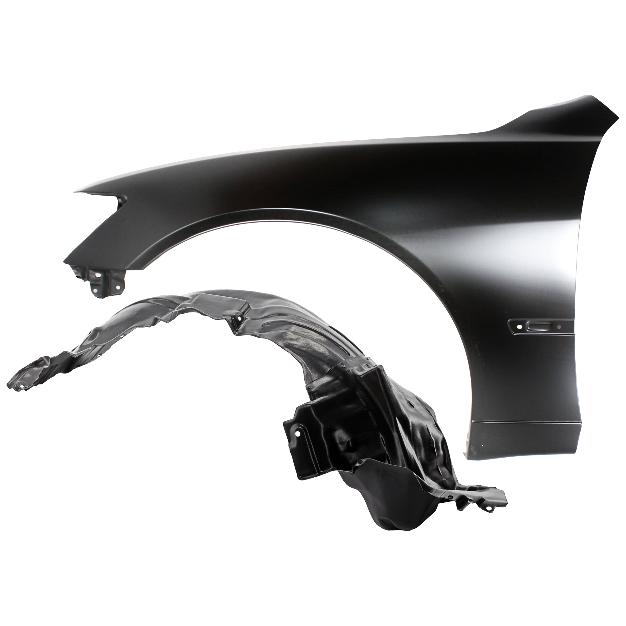 AM IS300-03-05 FRONT FENDER LH Primed with Fender Liner SKU KIT 050926 AE575 Partslink LX1240106 LX1250108 OEM 5380253030-5387653080