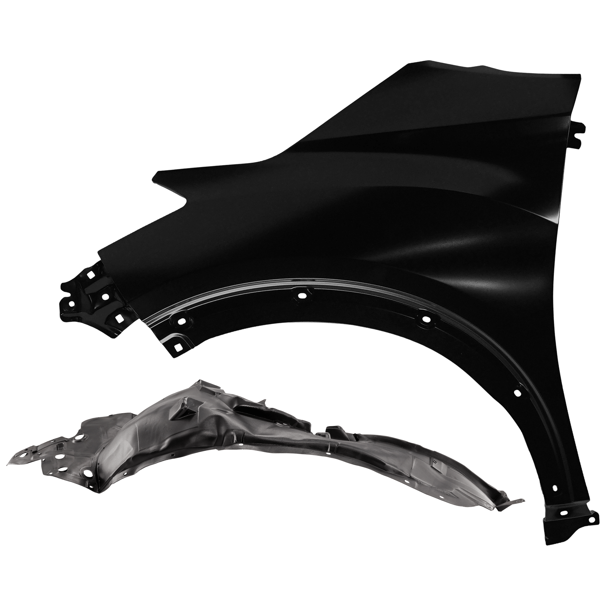 AM KICKS 18-20 FRONT FENDER LH Primed with Fender Liner SKU KIT 050926 AE57 Partslink NI1240233 NI1248175 OEM F31015RBMA 638435RB0A