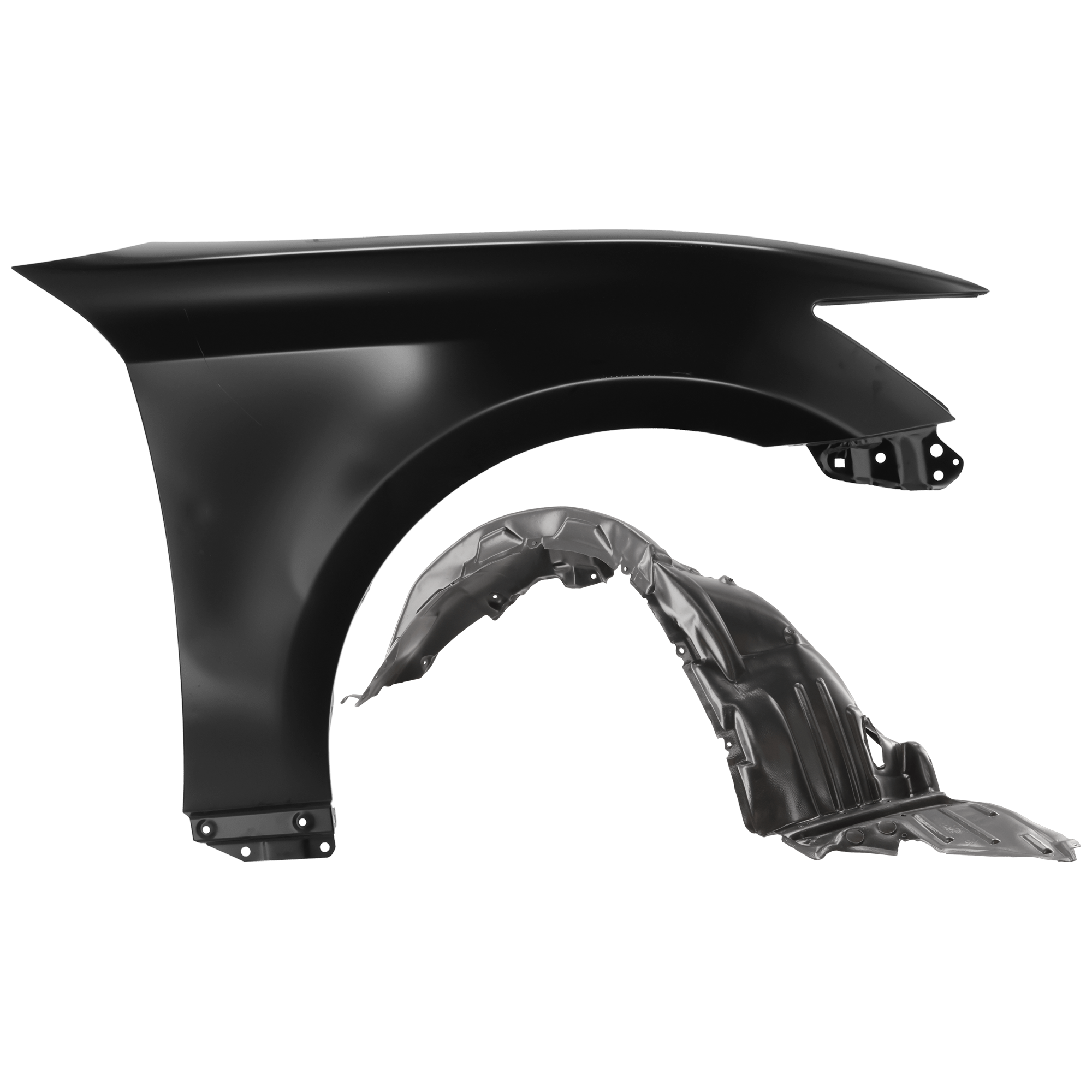AM GS350-13-16 GS450H 15-16FRONT FENDER RH Primed with Fender Liner SKU KIT 050926 AE582 Partslink LX1241127 LX1249122 OEM 5380130A20-5380530203