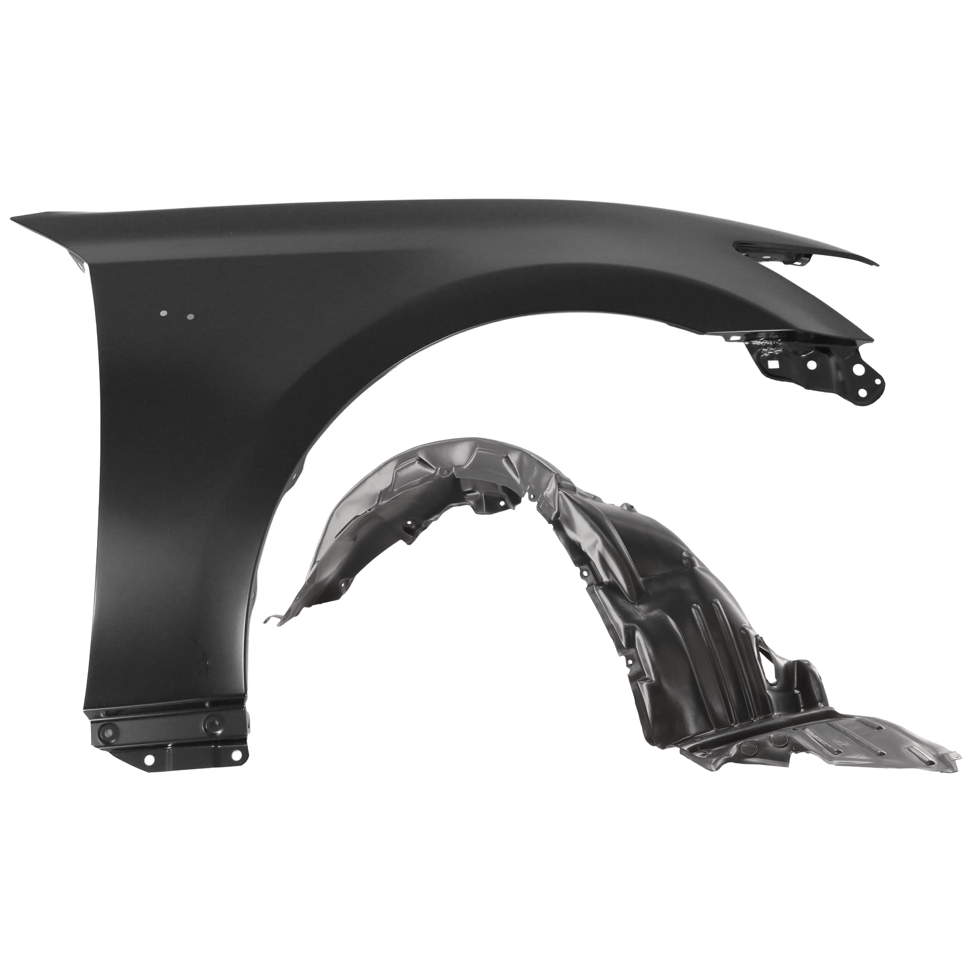 AM GS350-13-16 GS450H 15-16FRONT FENDER RH Primed with Fender Liner SKU KIT 050926 AE583 Partslink LX1241128 LX1249122 OEM 5380130A40-5380530203