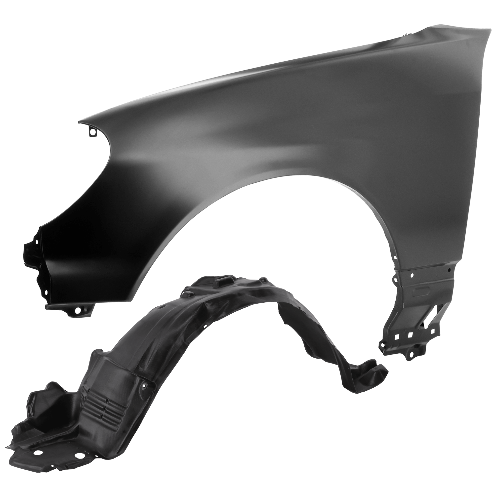 AM GS300-98-05 GS400-98-00 FRONT FENDER LH Primed with Fender Liner SKU KIT 050926 AE589 Partslink LX1240104 LX1250103 OEM 538023F200-5387630110