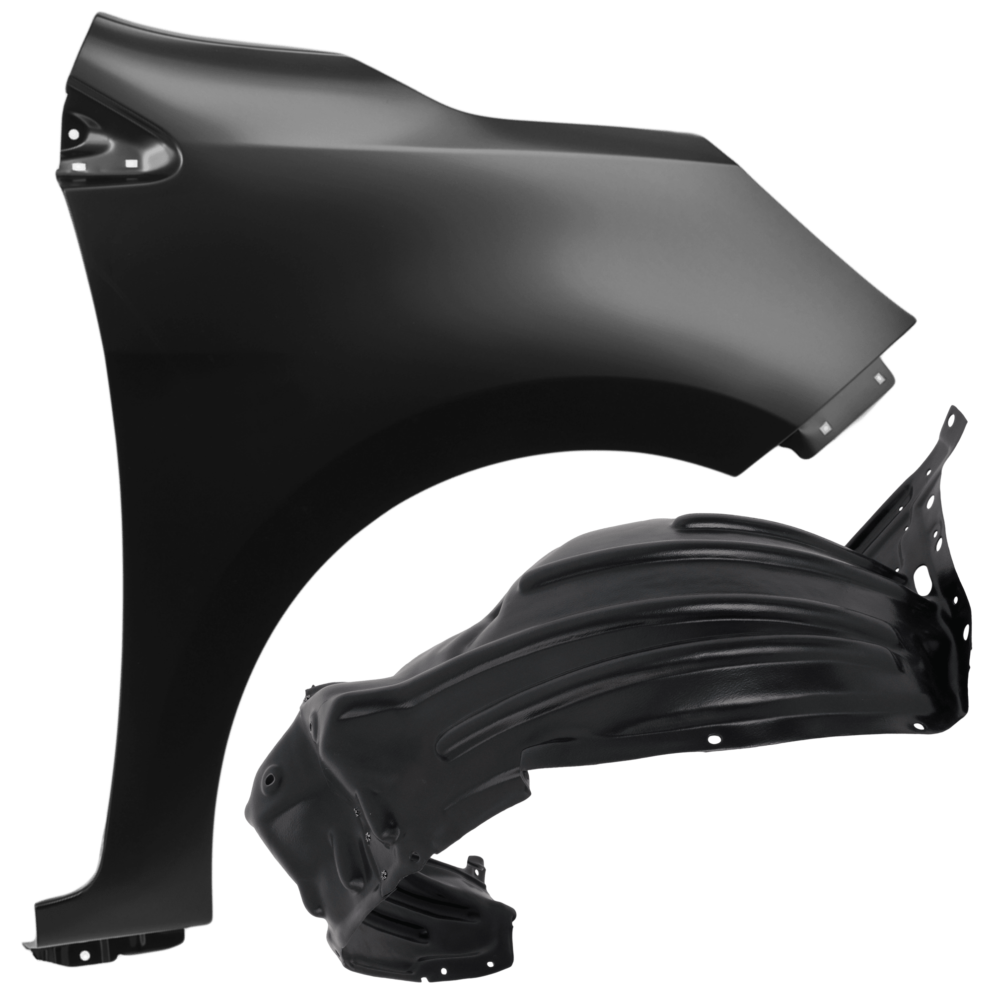 AM MIRAGE 21-24 MIRAGE G4-21-24FRONT FENDER RH Primed with Fender Liner SKU KIT 050926 AE605 Partslink MI1241187 MI1249138 OEM 5220AT70-5370C254