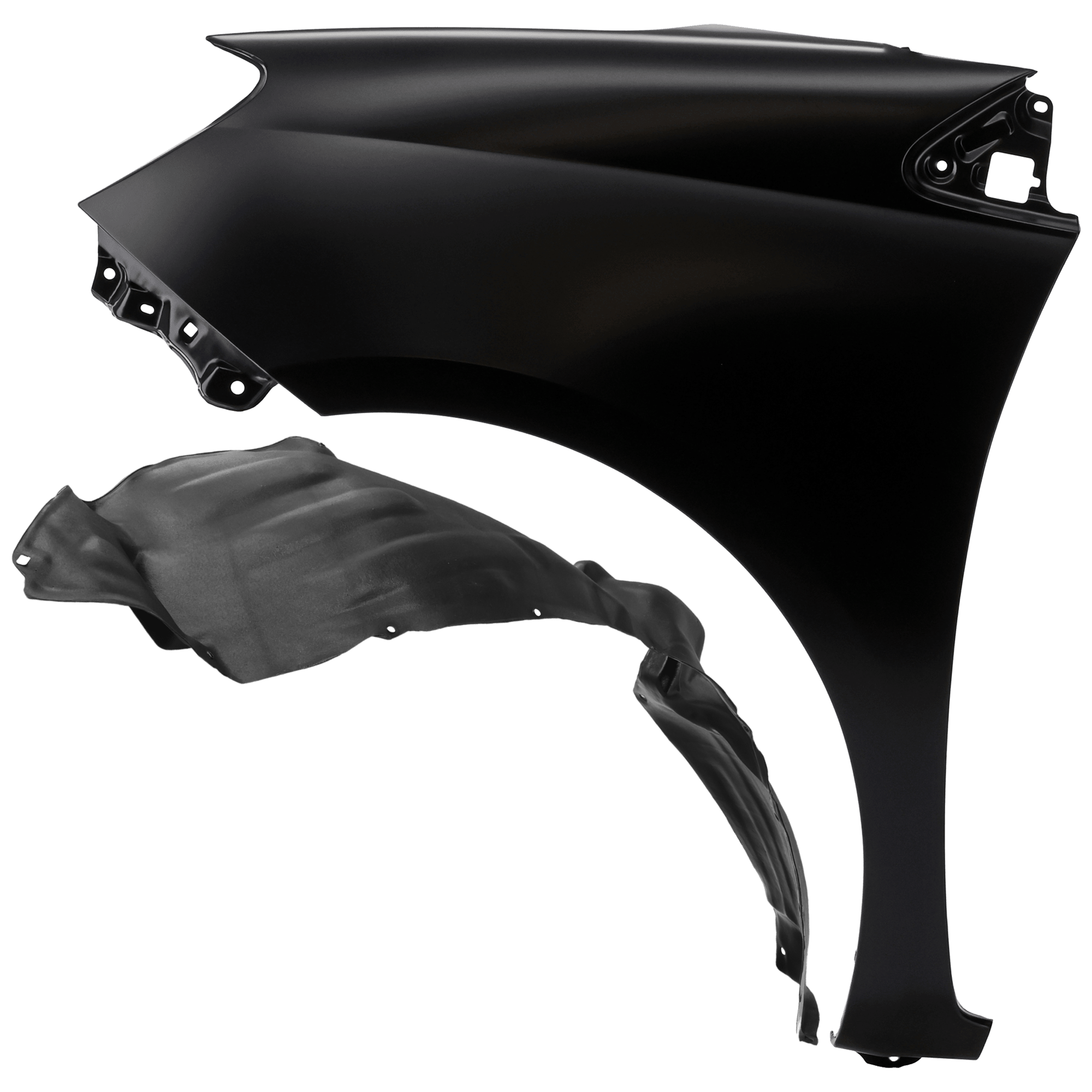 AM SIENNA 04-05 FRONT FENDER LH Primed with Fender Liner SKU KIT 050926 AE607 Partslink TO1240202 TO1248130 OEM 53812AE020-53876AE010