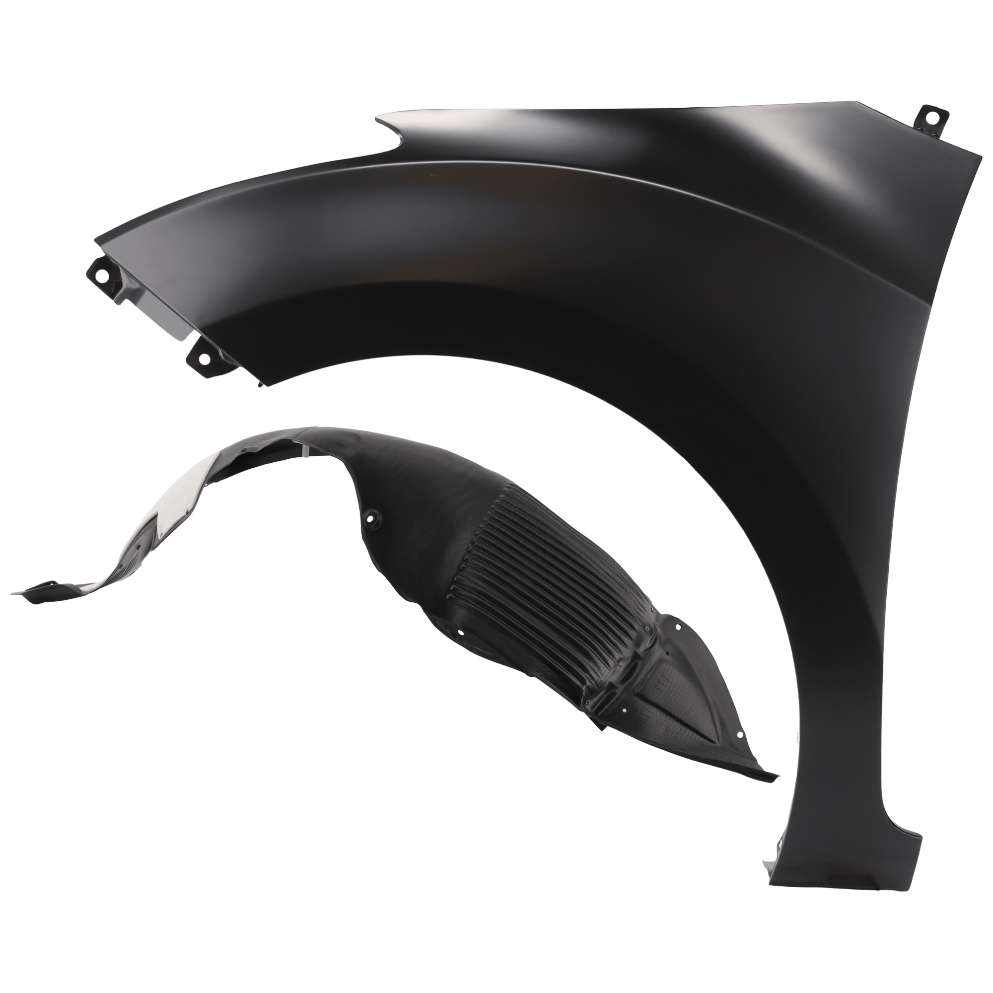AM ELANTRA GT 16-17 FRONT FENDER LH Primed with Fender Liner SKU KIT 050926 AE60 Partslink HY1240158 HY1248157 OEM 66311A5000-86811A5500