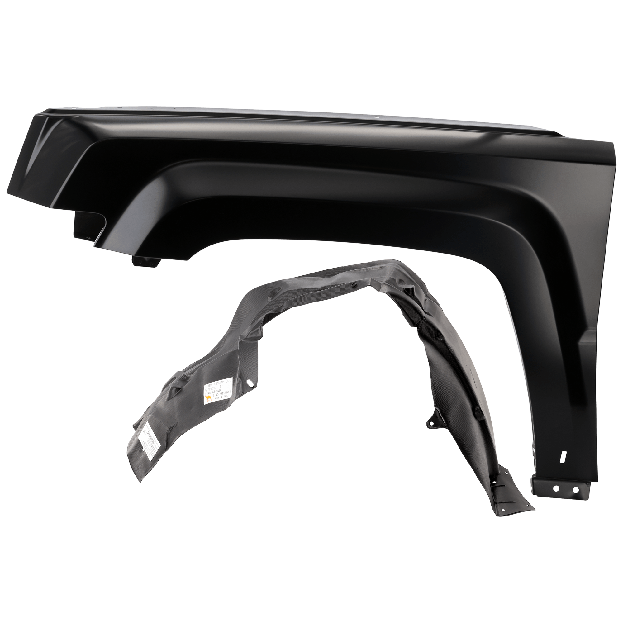 AM PATRIOT 11-17 FRONT FENDER LH Primed with Fender Liner SKU KIT 050926 AE61 OEM 68079925AA 5182557AD PFM