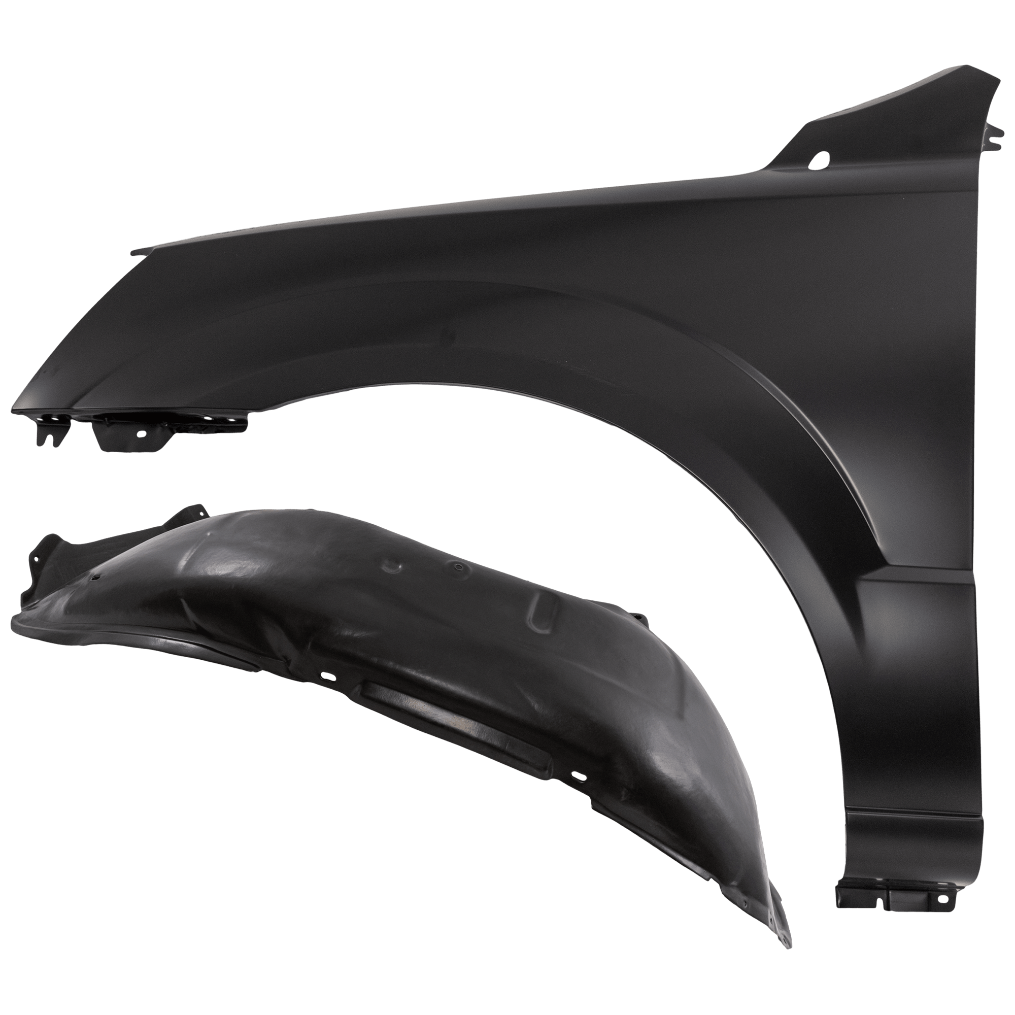 AM SORENTO 07-09 FRONT FENDER LH Primed with Fender Liner SKU KIT 050926 AE626 Partslink KI1240113 KI1248110 OEM 663113E100-868113E500