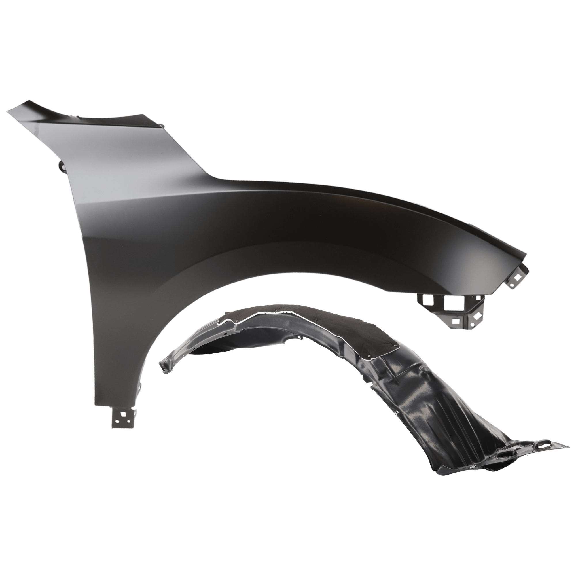 AM CIVIC 20-21 FRONT FENDER RH Primed with Fender Liner SKU KIT 050926 AE627 Partslink HO1241195 HO1249194 OEM 60211TGGA00ZZ 74101TGGA70 PFM