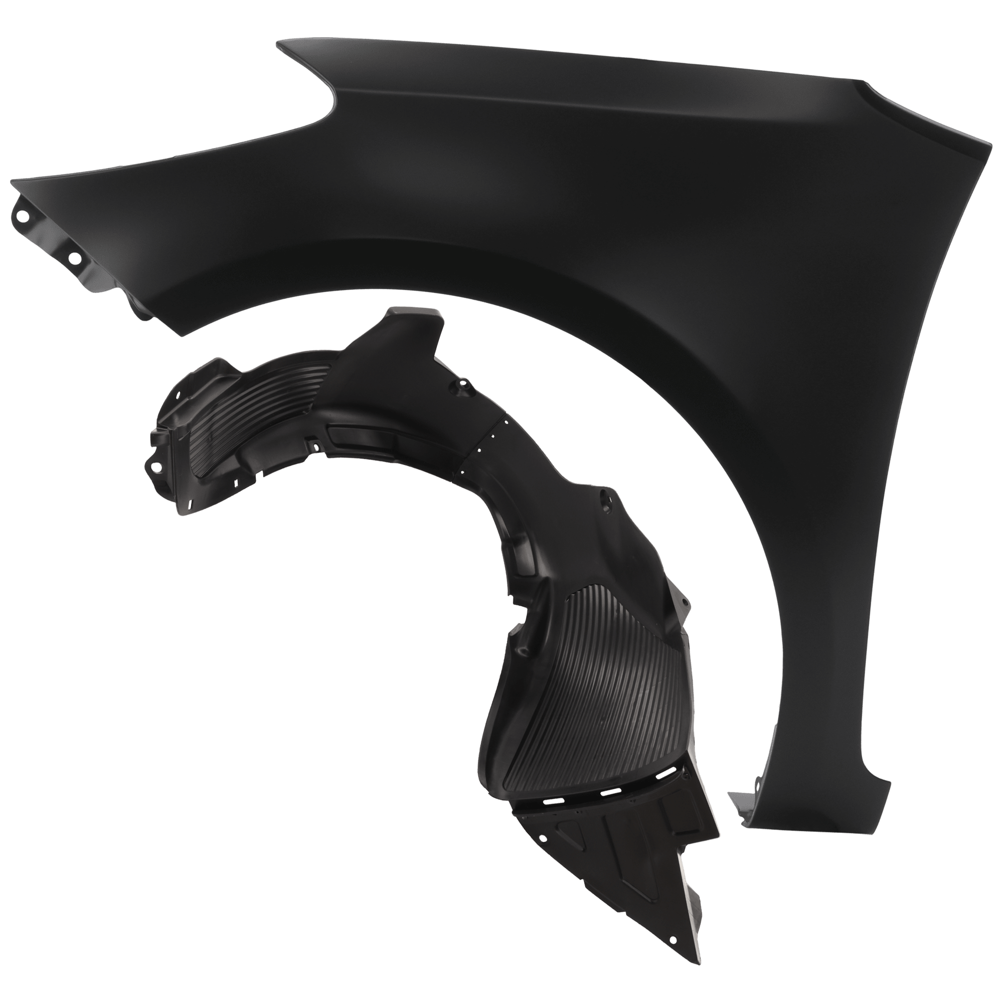 AM FORTE 14-16 FORTE5-14-16FRONT FENDER LH Primed with Fender Liner SKU KIT 050926 AE637 Partslink KI1240138 KI1248122 OEM 66311A7000-86811A7000