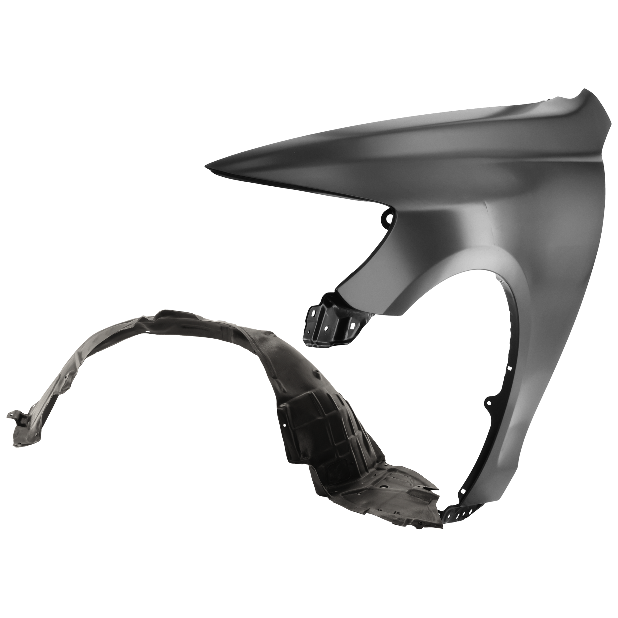 AM GS430-06-07 FRONT FENDER LH Primed with Fender Liner SKU KIT 050926 AE642 Partslink LX1240112 LX1250113 OEM 538023F211-5380630090