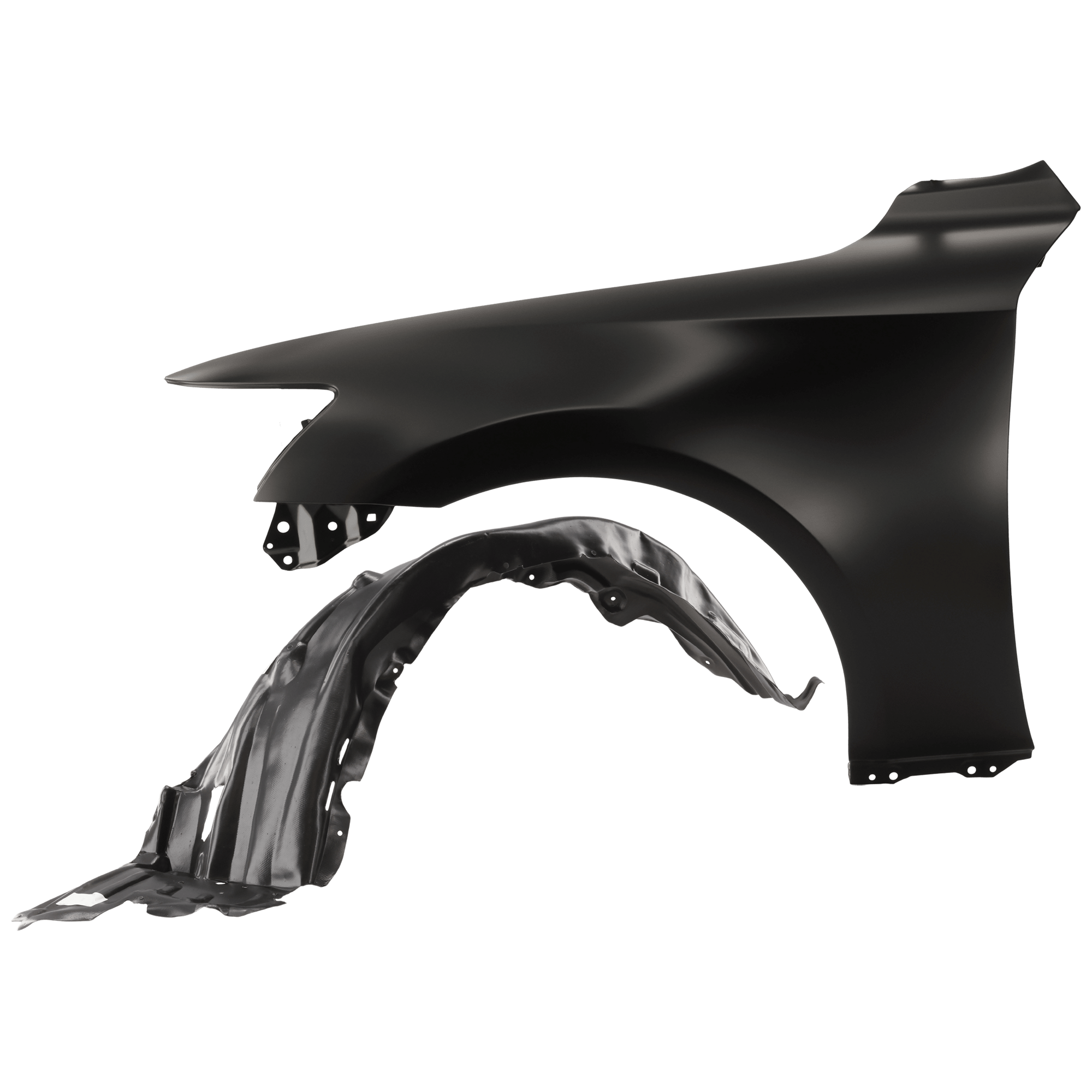 AM IS200T 17-17 IS300-17-20 FRONT FENDER LH Primed with Fender Liner SKU KIT 050926 AE645 Partslink LX1240129 LX1248142 OEM 5380253150-5380653090
